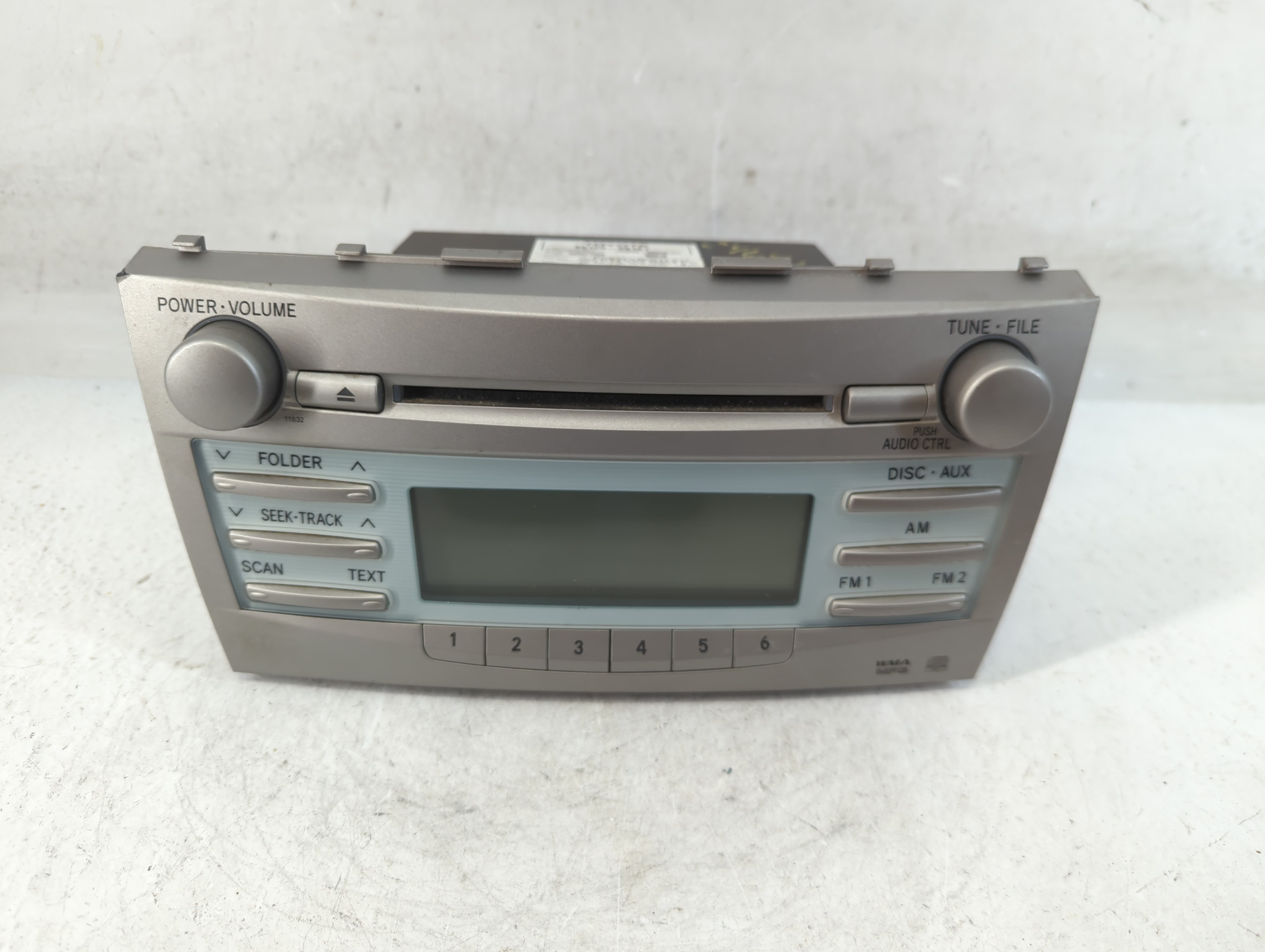 2007-2009 Toyota Camry Am Fm Cd Player Radio Receiver 888380 - Oemusedautoparts1.com