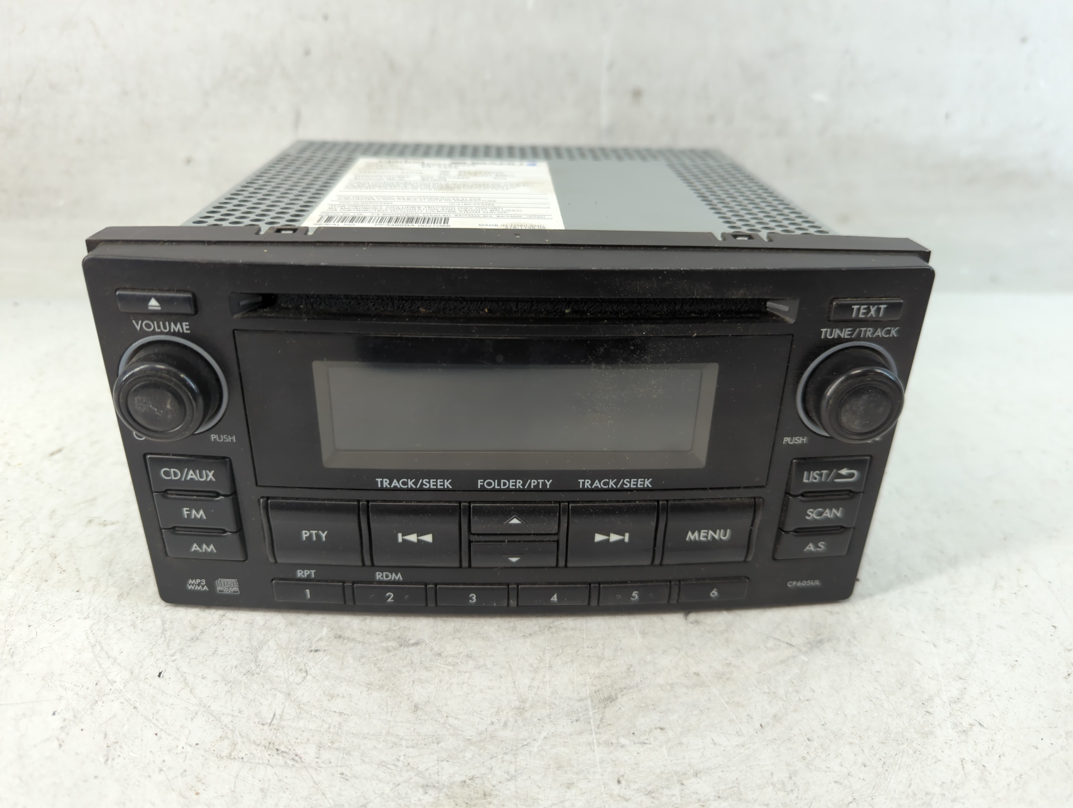 2014 Subaru Forester Am Fm Cd Player Radio Receiver 888381 - Oemusedautoparts1.com