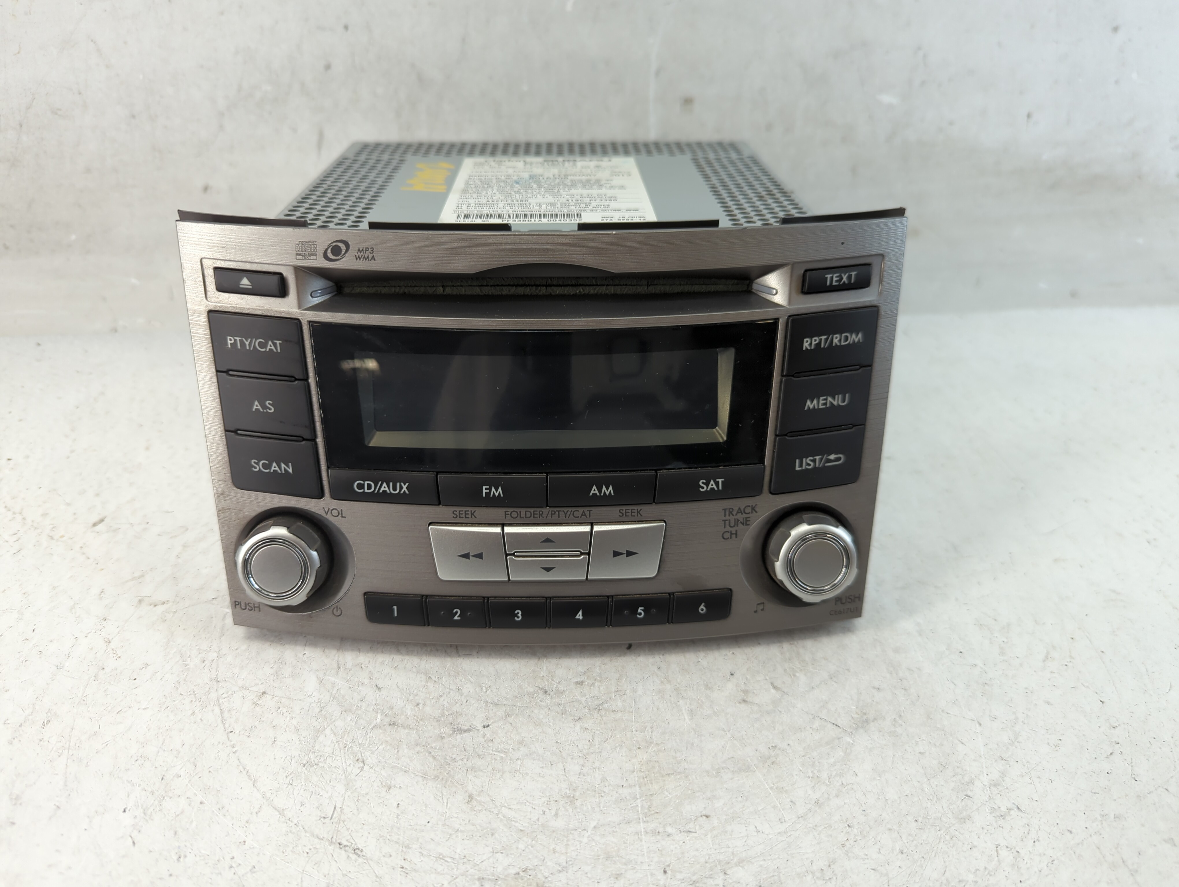 2012-2014 Subaru Legacy Am Fm Cd Player Radio Receiver 888443 - Oemusedautoparts1.com