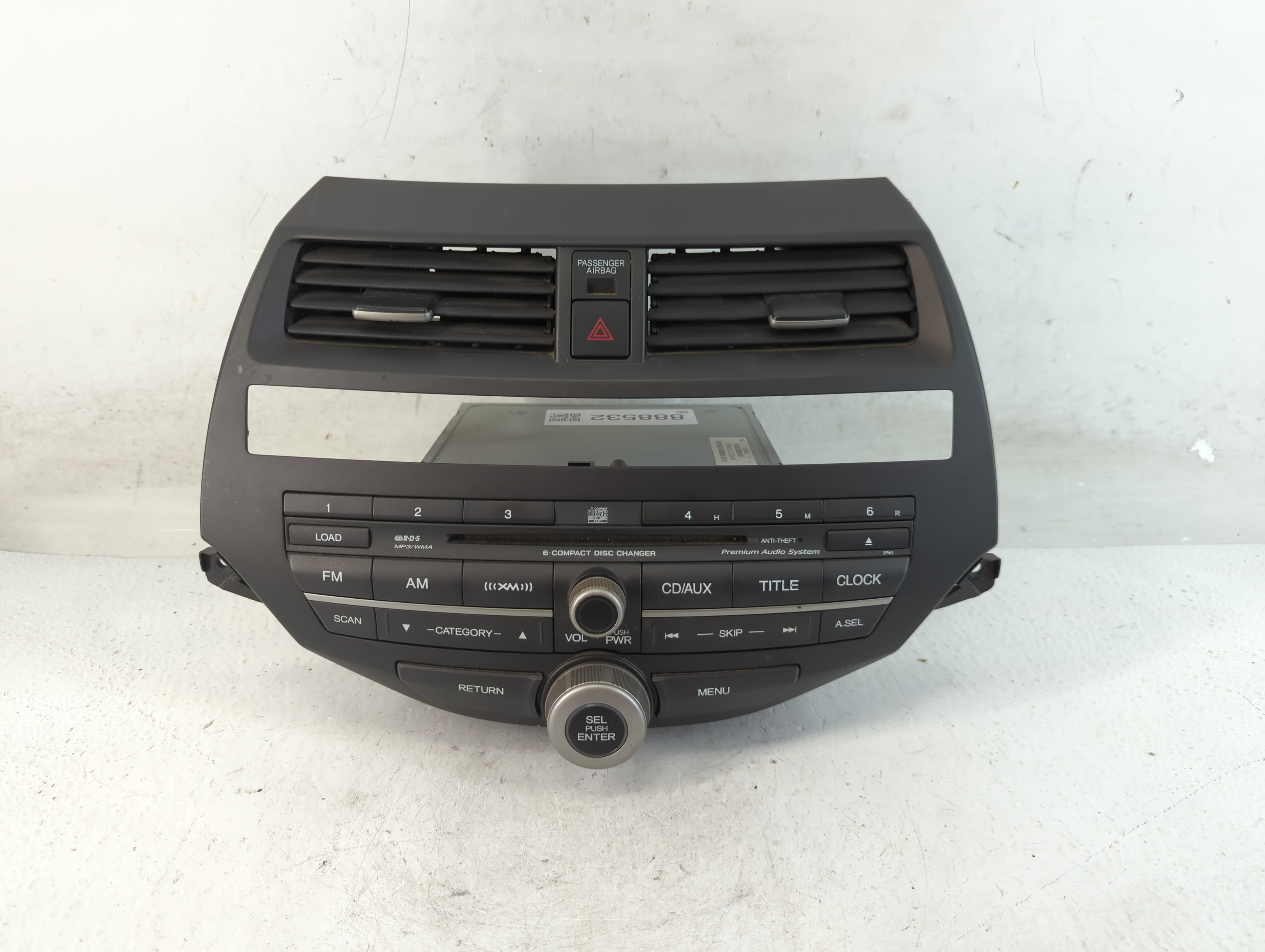 2008-2009 Honda Accord Am Fm Cd Player Radio Receiver 888532 - Oemusedautoparts1.com