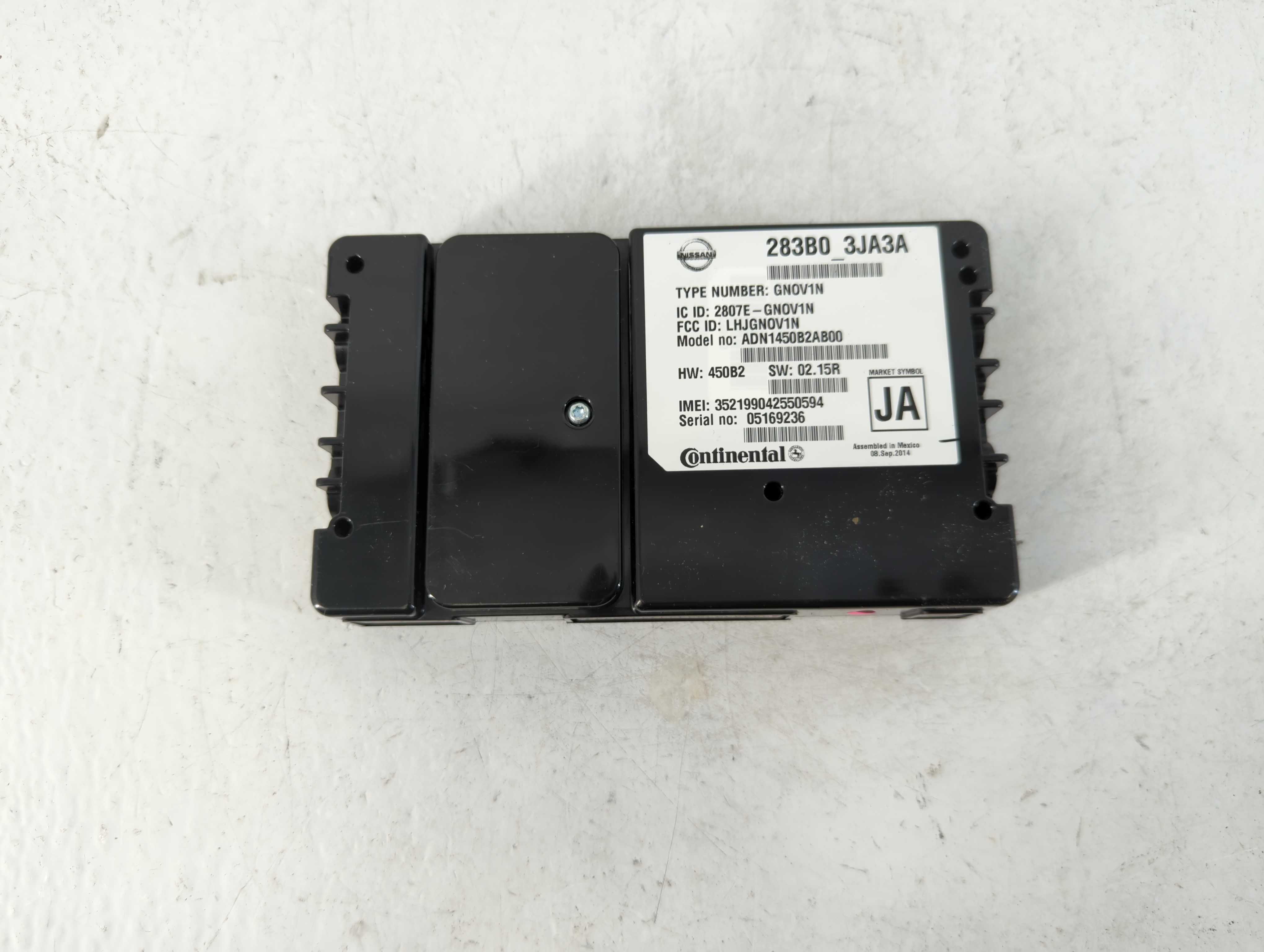 Picture of 2014-2015 Infiniti Qx60 Telematics Control Module 283b0 3ja3a 888601