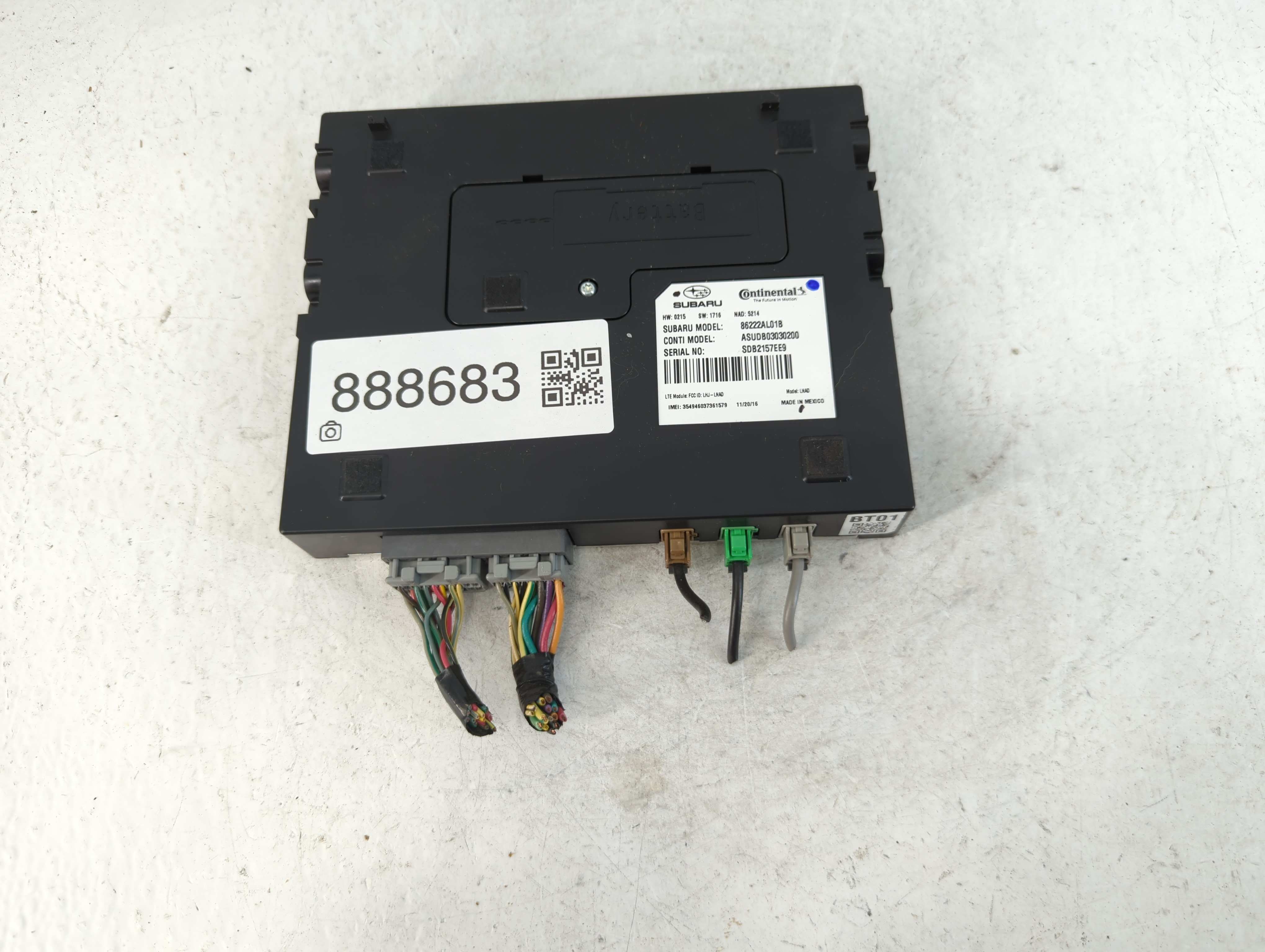 2015-2017 Subaru Legacy Am Fm Cd Player Radio Receiver 888683 - Oemusedautoparts1.com