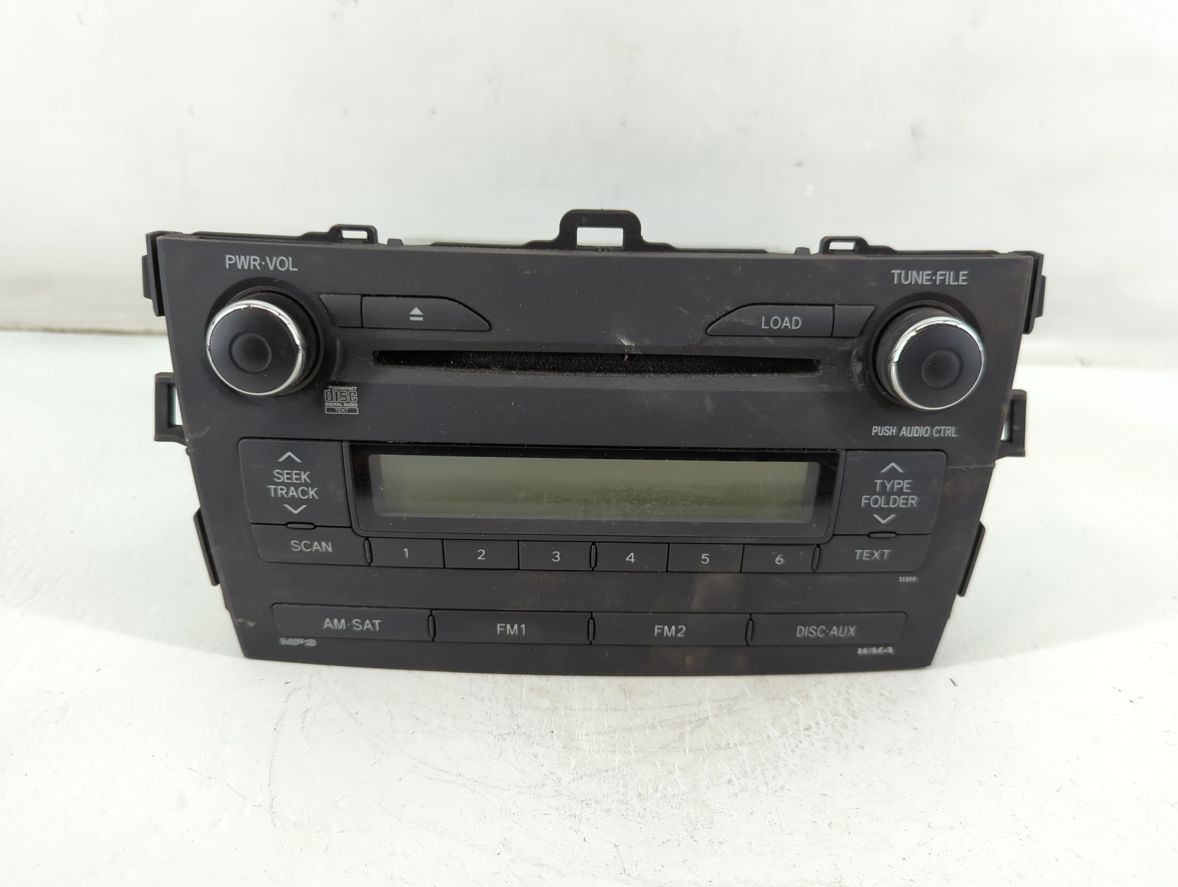 2009-2010 Toyota Corolla Am Fm Cd Player Radio Receiver 888706 - Oemusedautoparts1.com