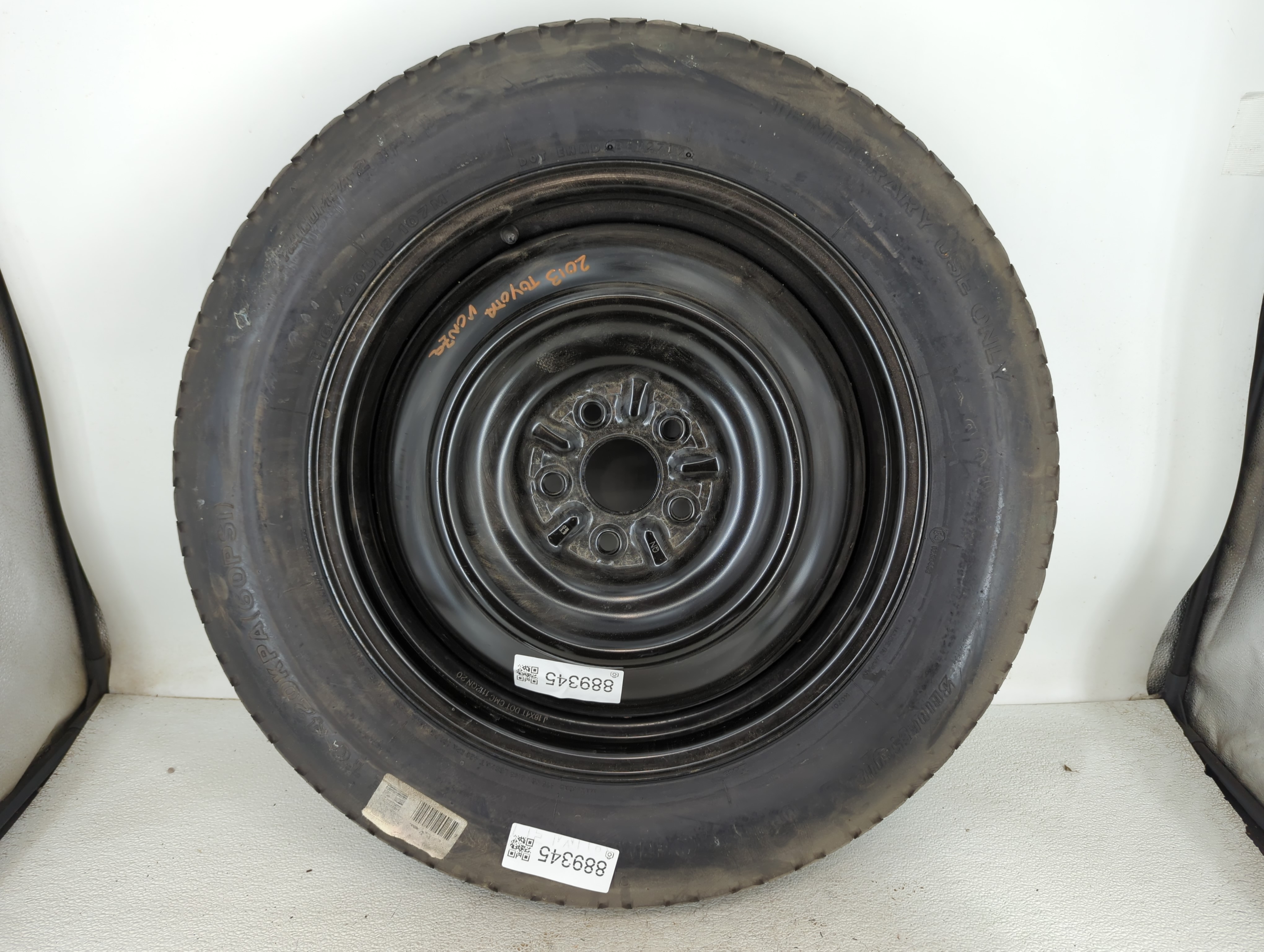 2009-2016 Toyota Venza Spare Donut Tire Wheel Rim Oem 889345 - Oemusedautoparts1.com