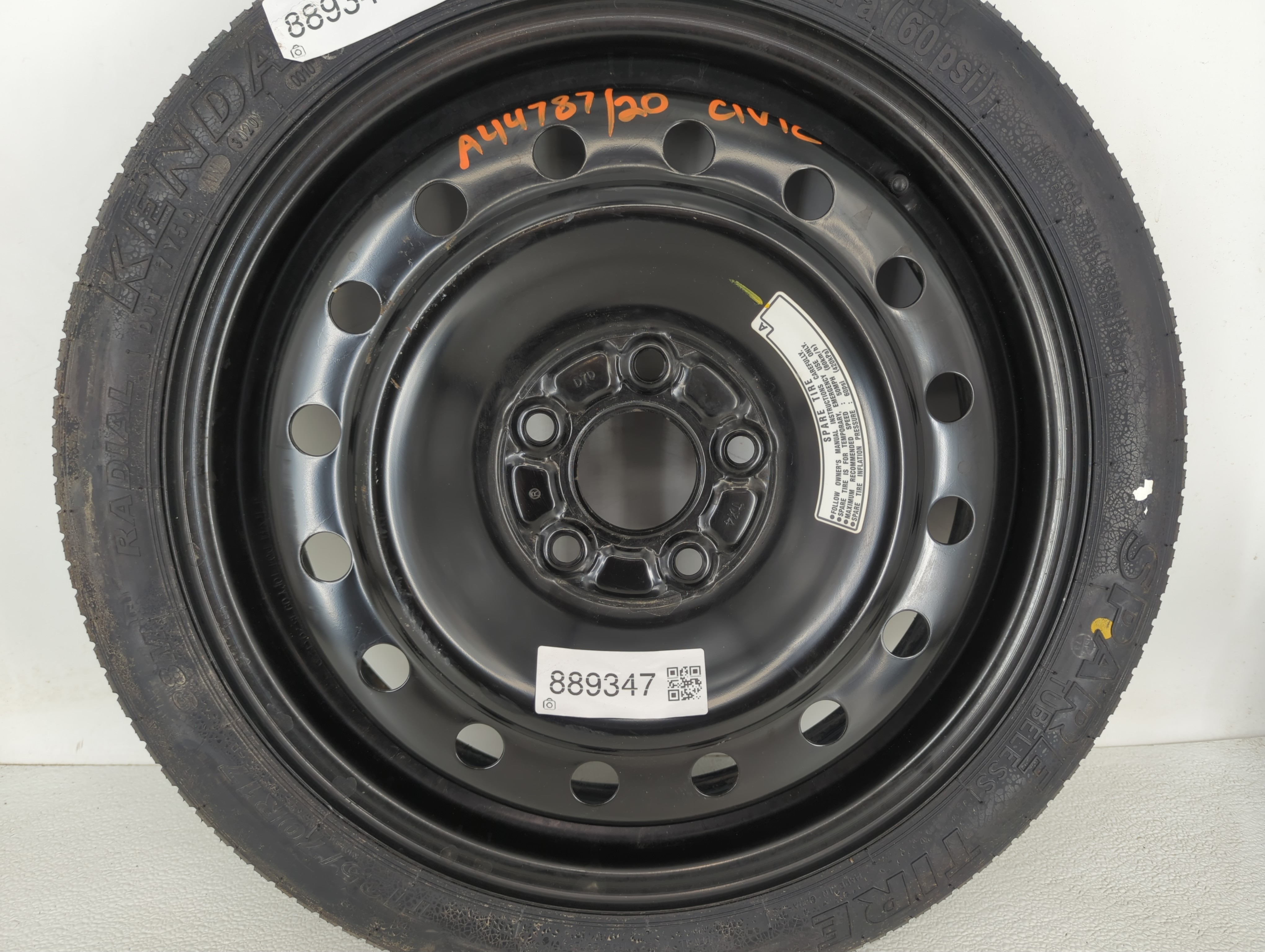 2011-2017 Buick Regal Spare Donut Tire Wheel Rim Oem 889347 - Oemusedautoparts1.com