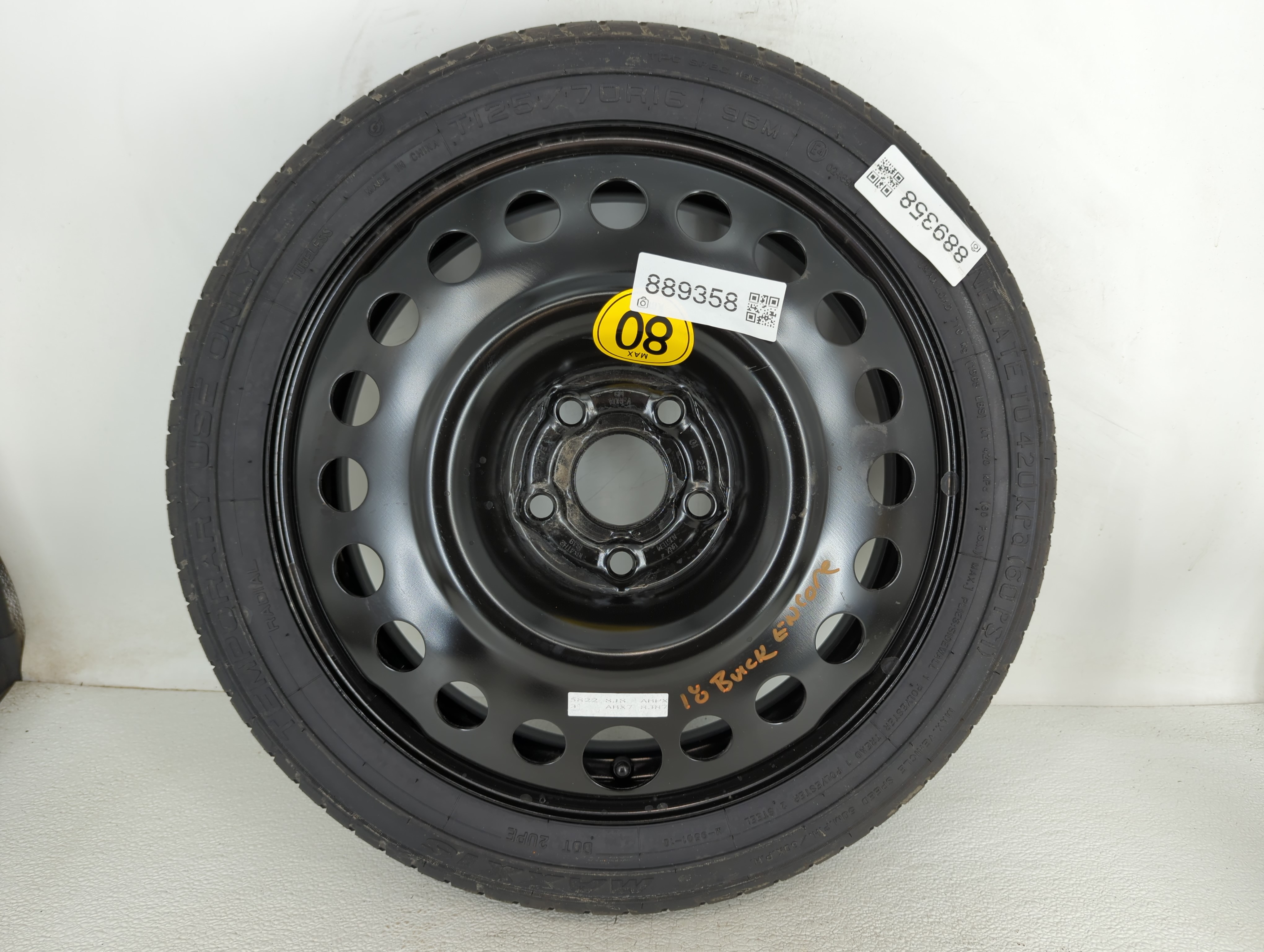 2013-2022 Buick Encore Spare Donut Tire Wheel Rim Oem 889358 - Oemusedautoparts1.com