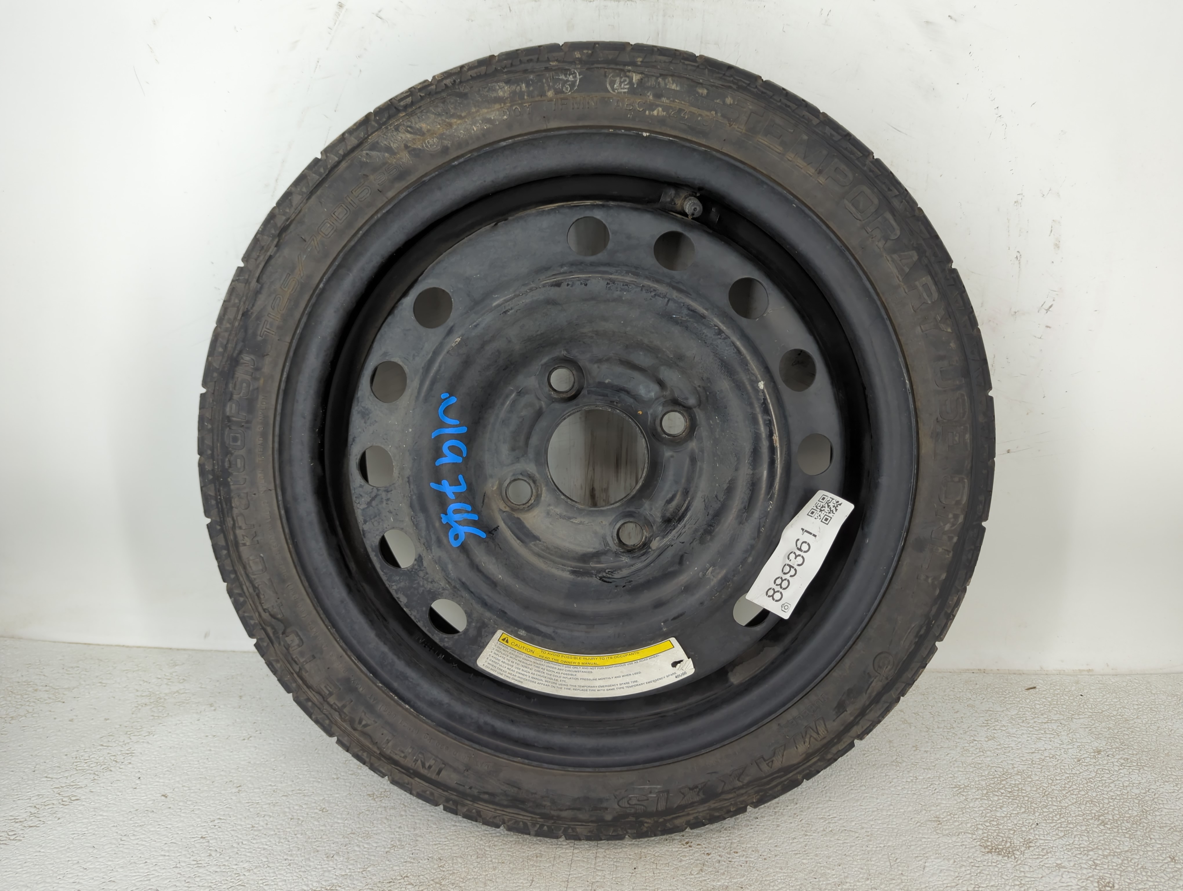 2010-2012 Land Rover Range Rover Spare Donut Tire Wheel Rim Oem 889361 - Oemusedautoparts1.com