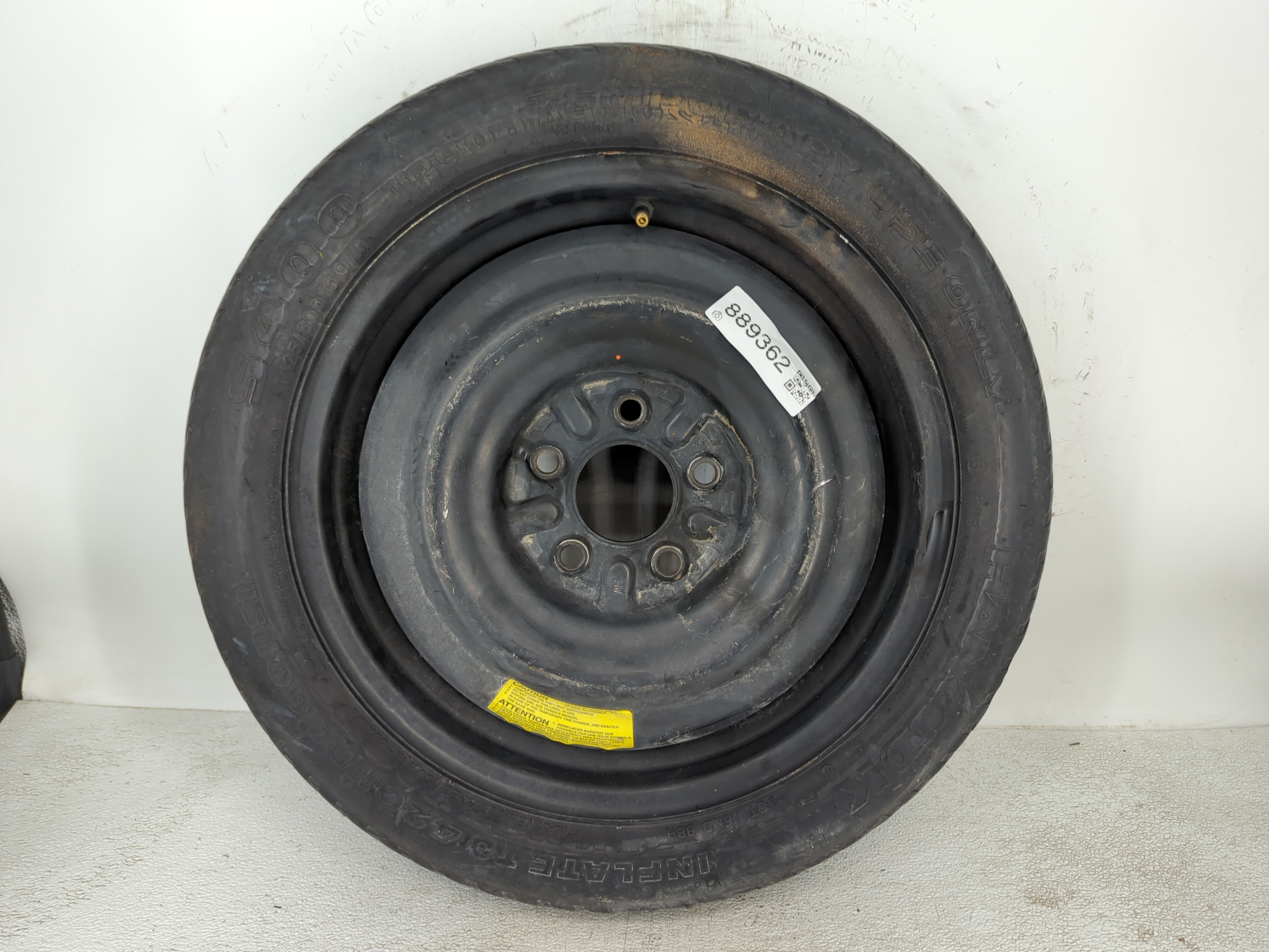 2011-2019 Ford Fiesta Spare Donut Tire Wheel Rim Oem 889362 - Oemusedautoparts1.com