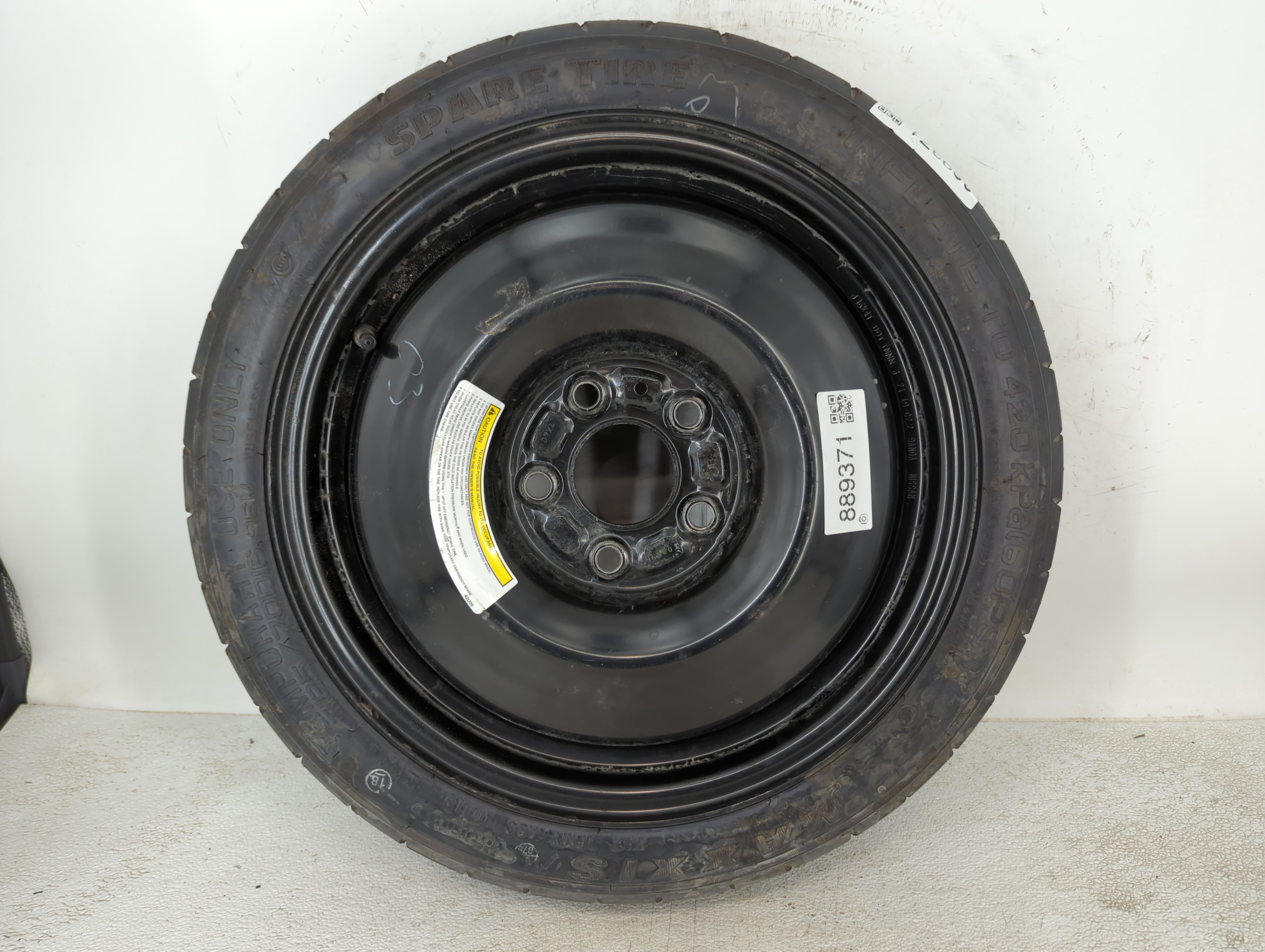 2016-2019 Nissan Sentra Spare Donut Tire Wheel Rim Oem 889371 - Oemusedautoparts1.com
