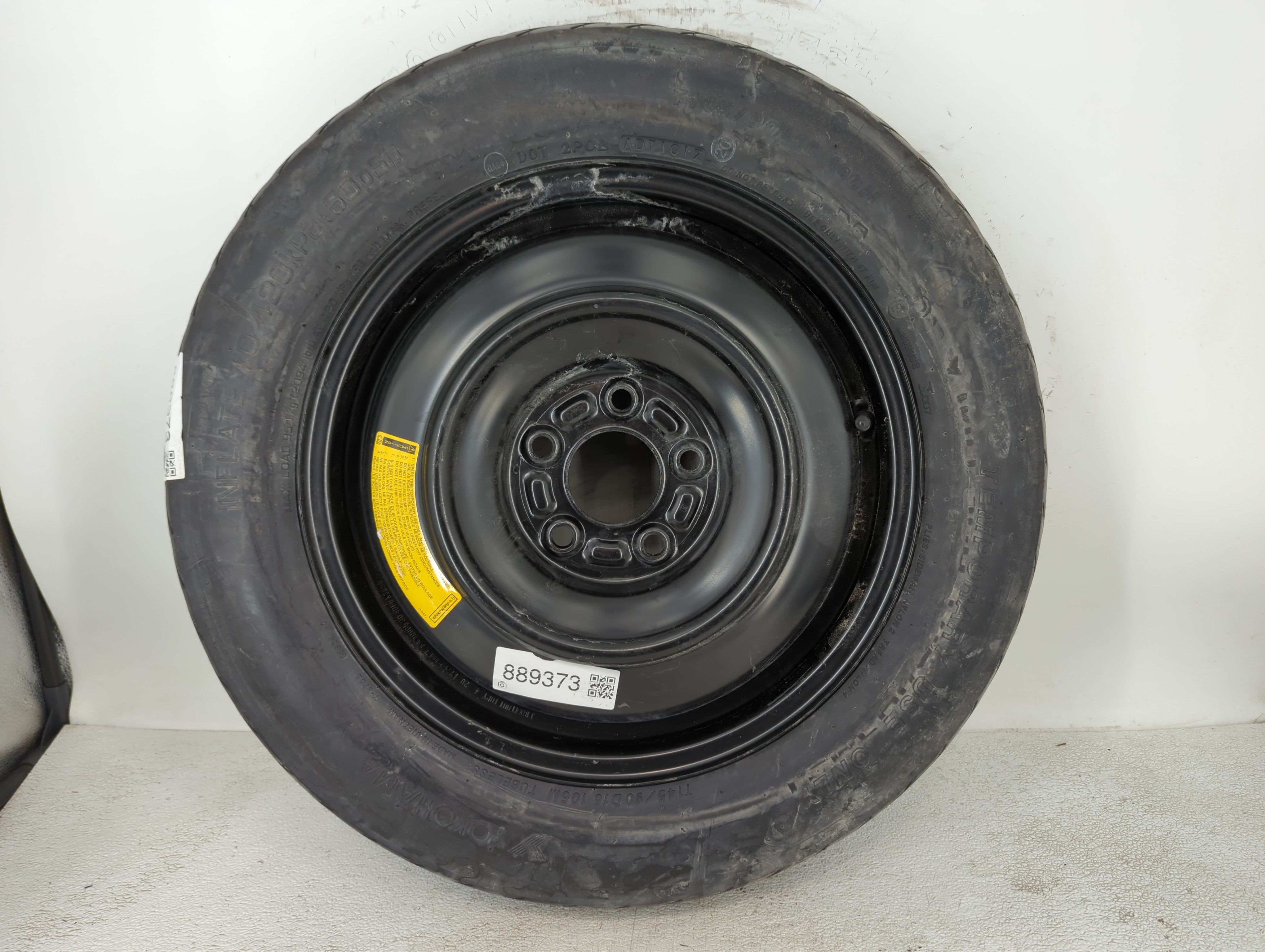 Picture of 2014-2015 Nissan Rogue Spare Donut Tire Wheel Rim Oem 889373