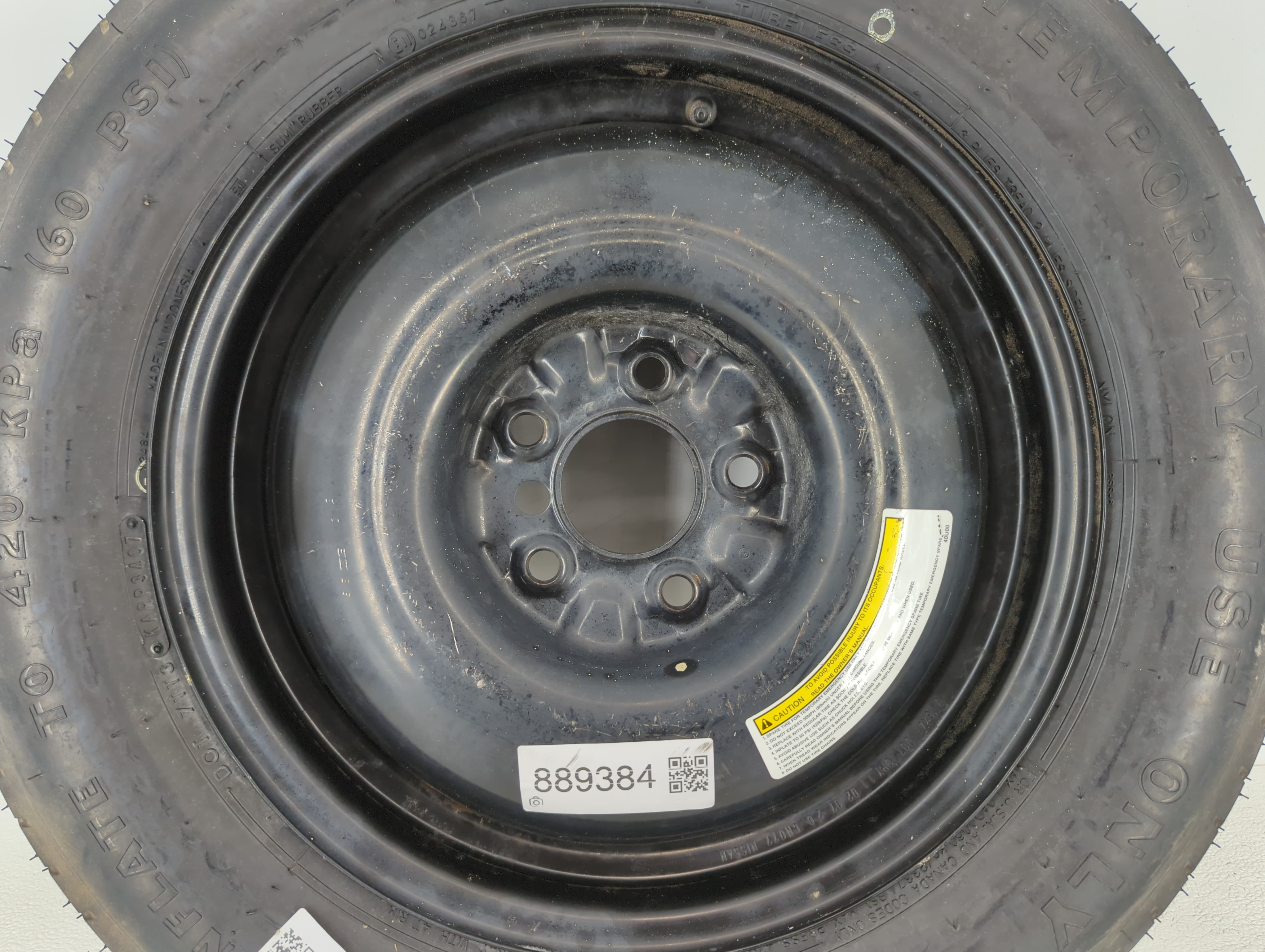 Picture of 2003-2020 Mitsubishi Outlander Spare Donut Tire Wheel Rim Oem 889384