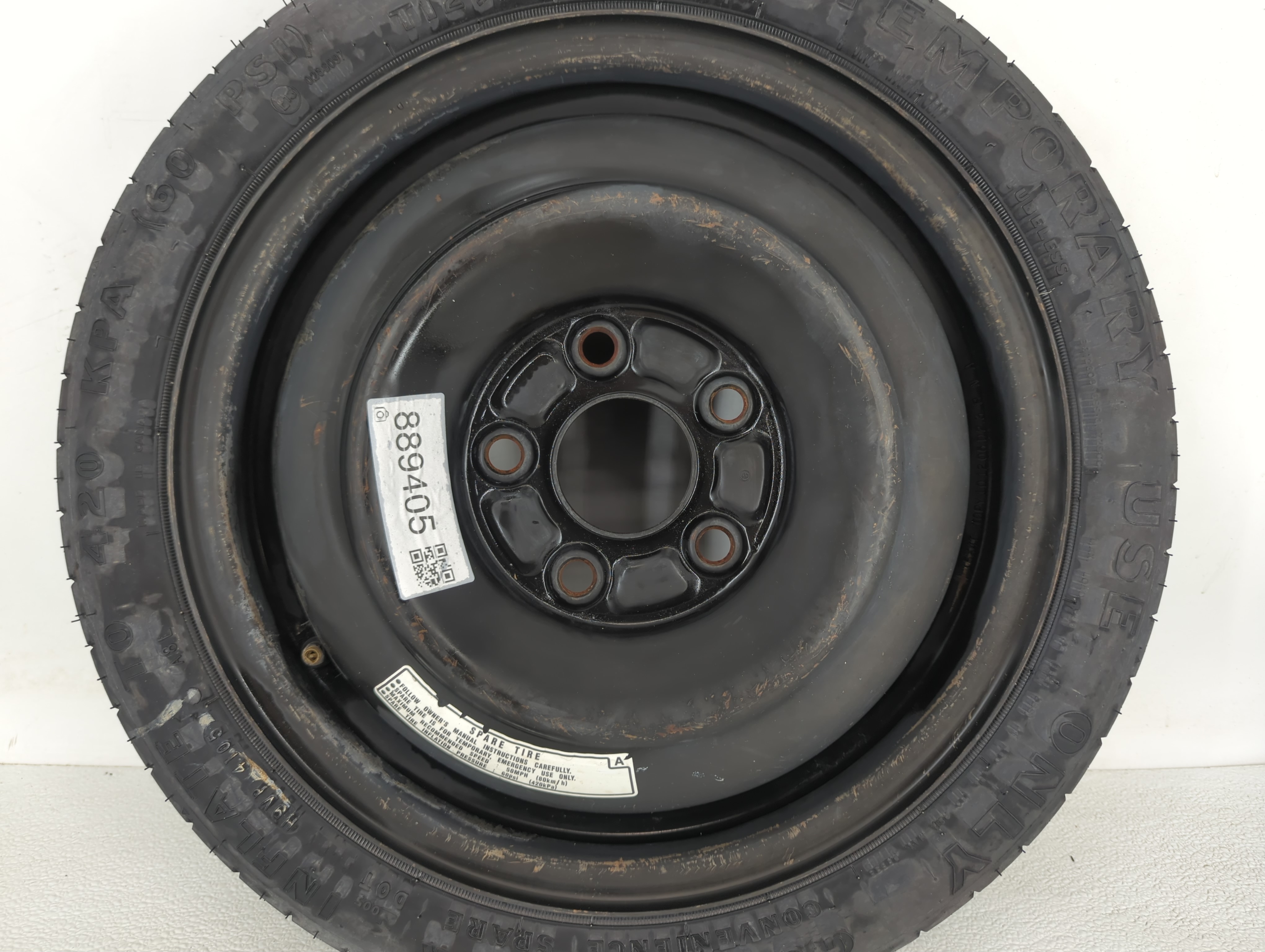 Picture of 2006-2015 Hyundai Tucson Spare Donut Tire Wheel Rim Oem 889405