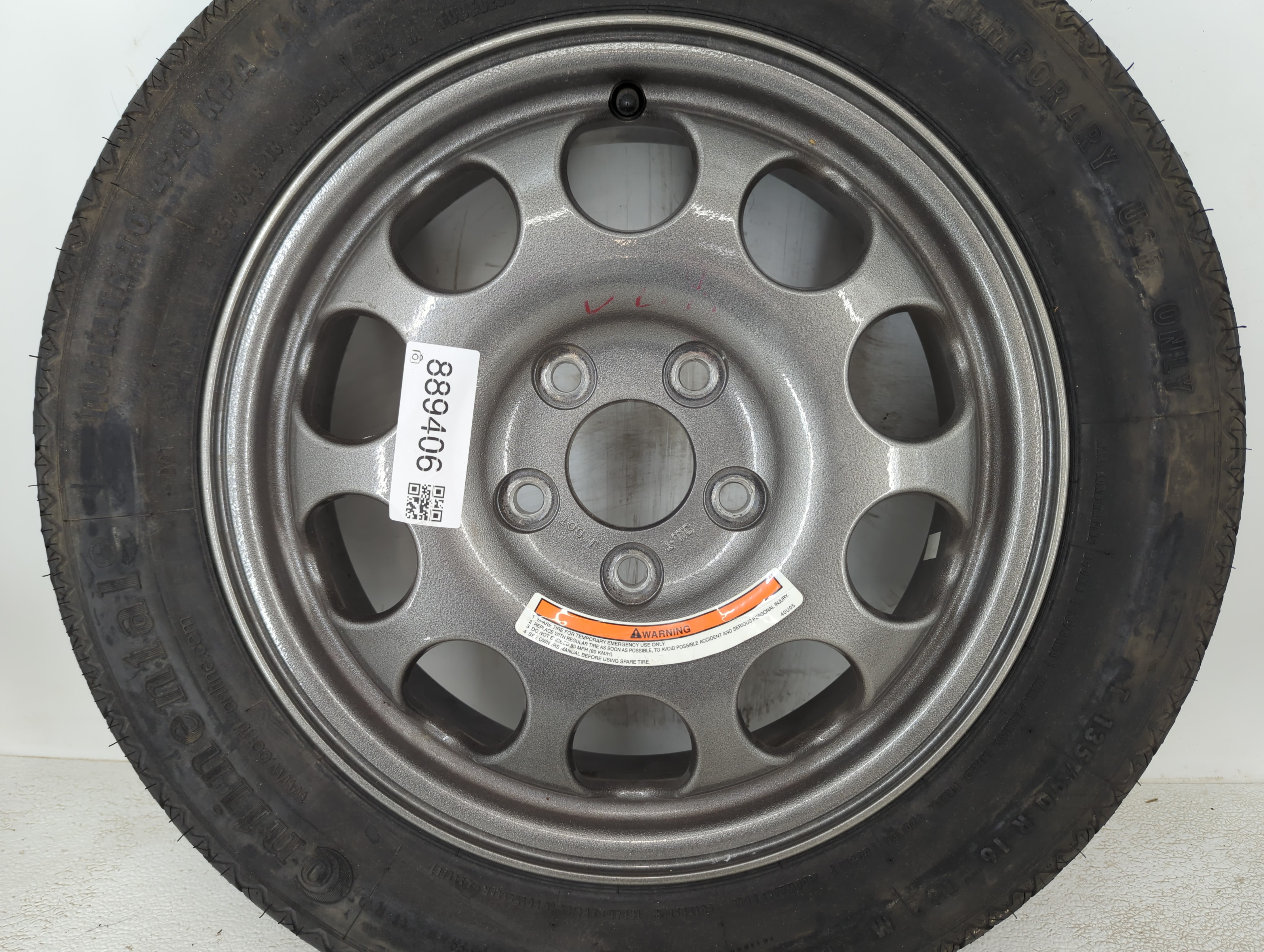 Picture of 2016-2018 Volkswagen Passat Spare Donut Tire Wheel Rim Oem 889406