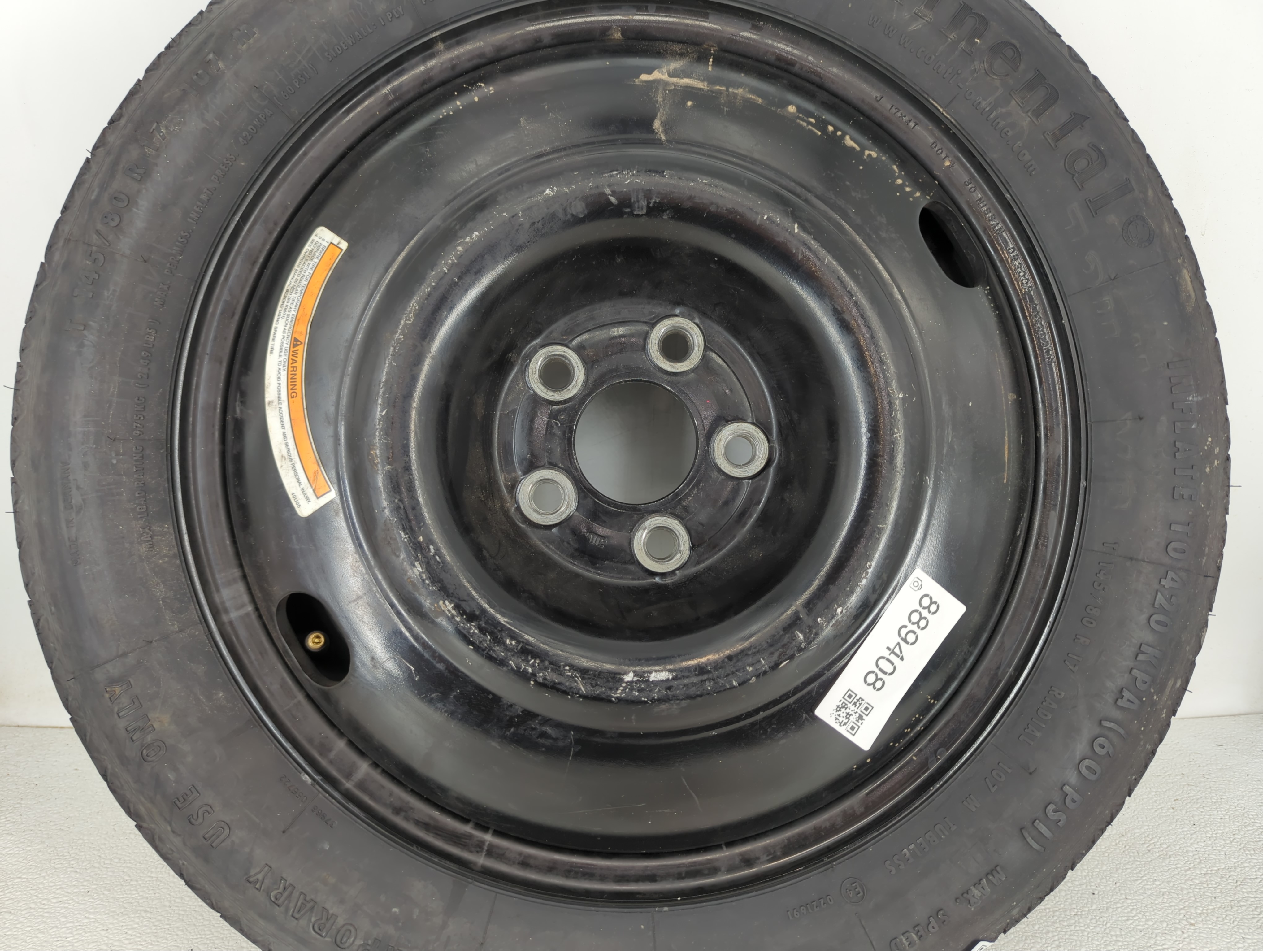 Picture of Dodge Caravan Spare Donut Tire Wheel Rim Oem 889408