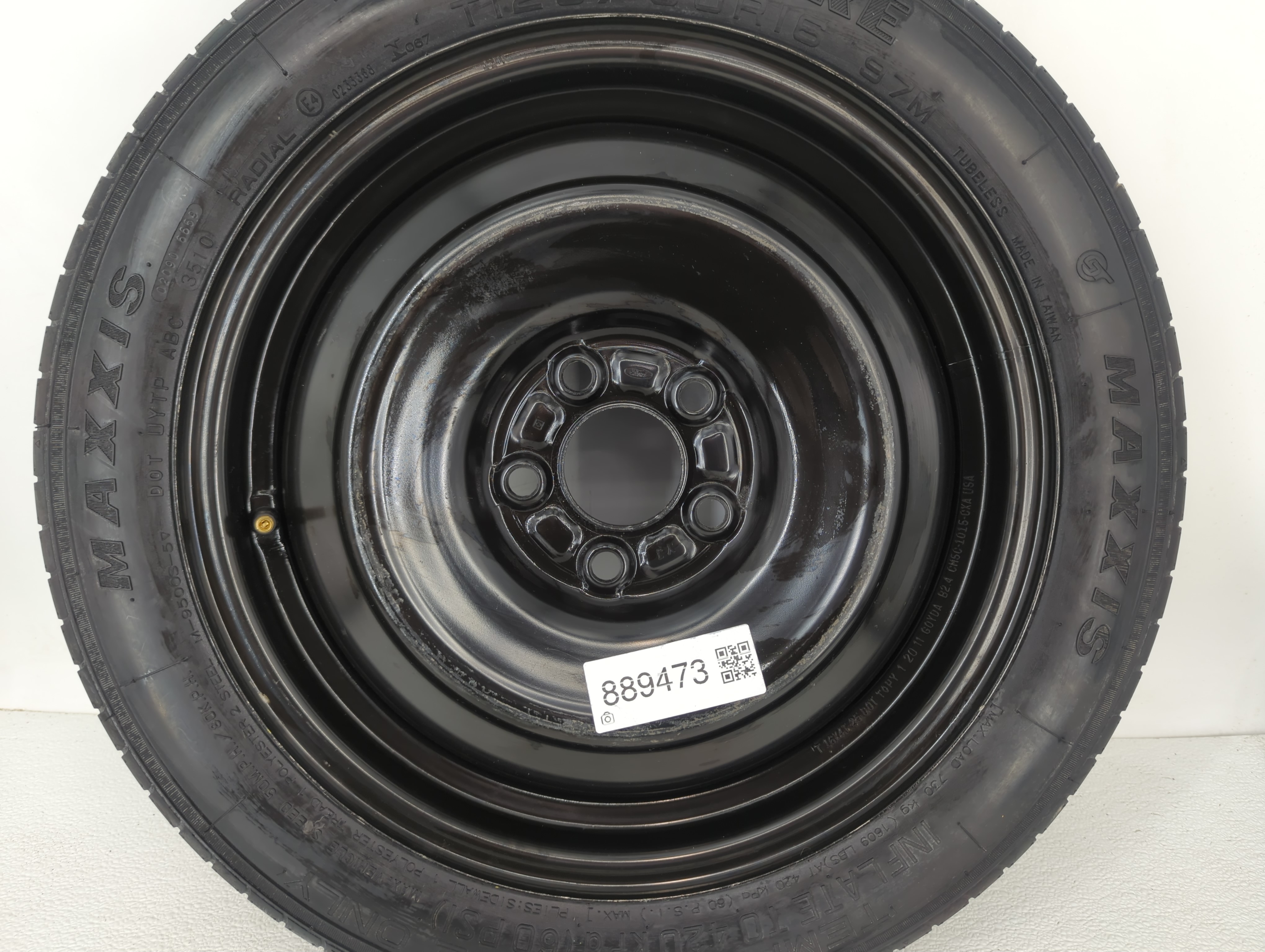 Picture of 2012-2018 Ford Focus Spare Donut Tire Wheel Rim Oem 889473