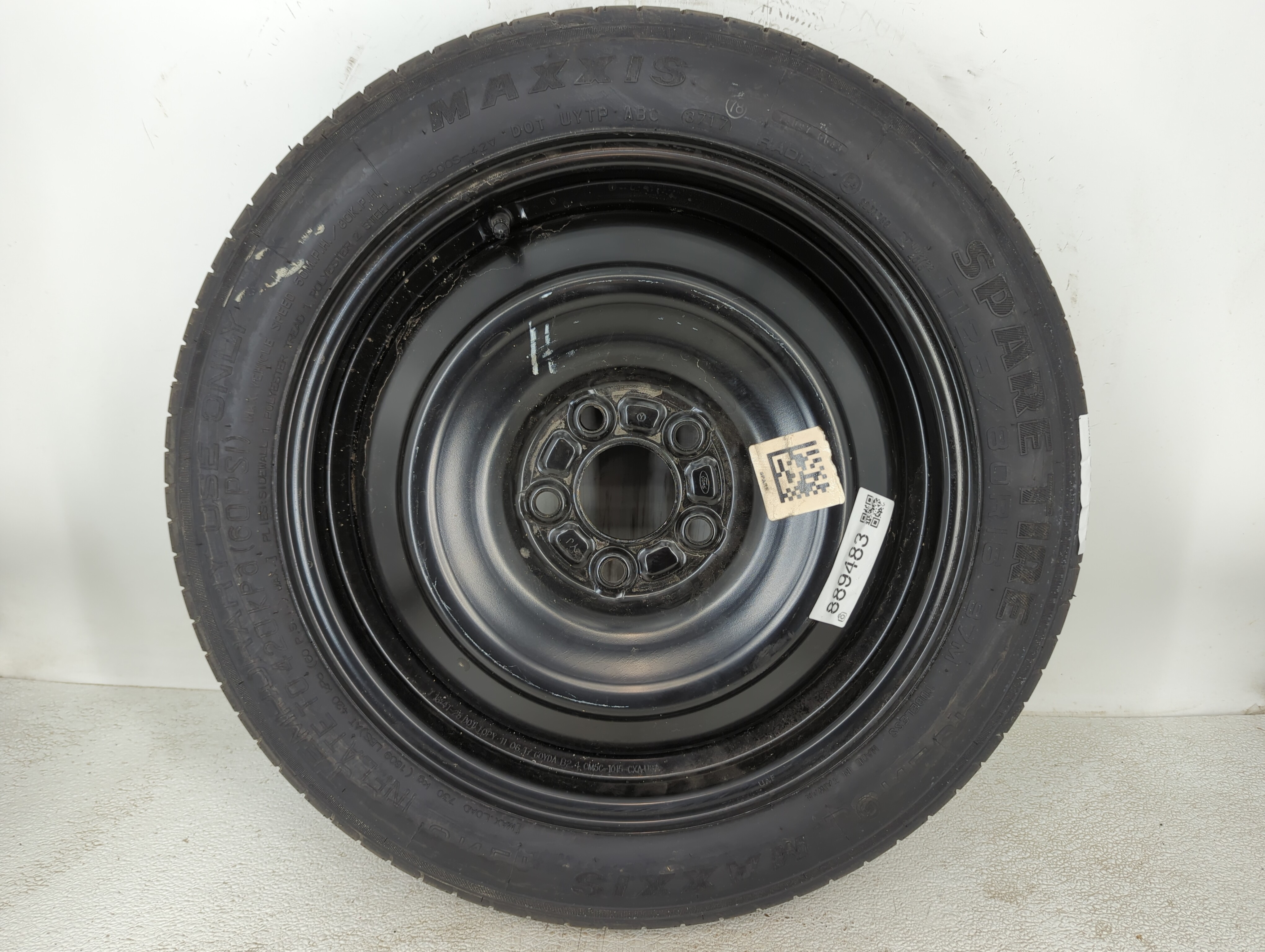 Picture of 2012-2018 Ford Focus Spare Donut Tire Wheel Rim Oem 889483
