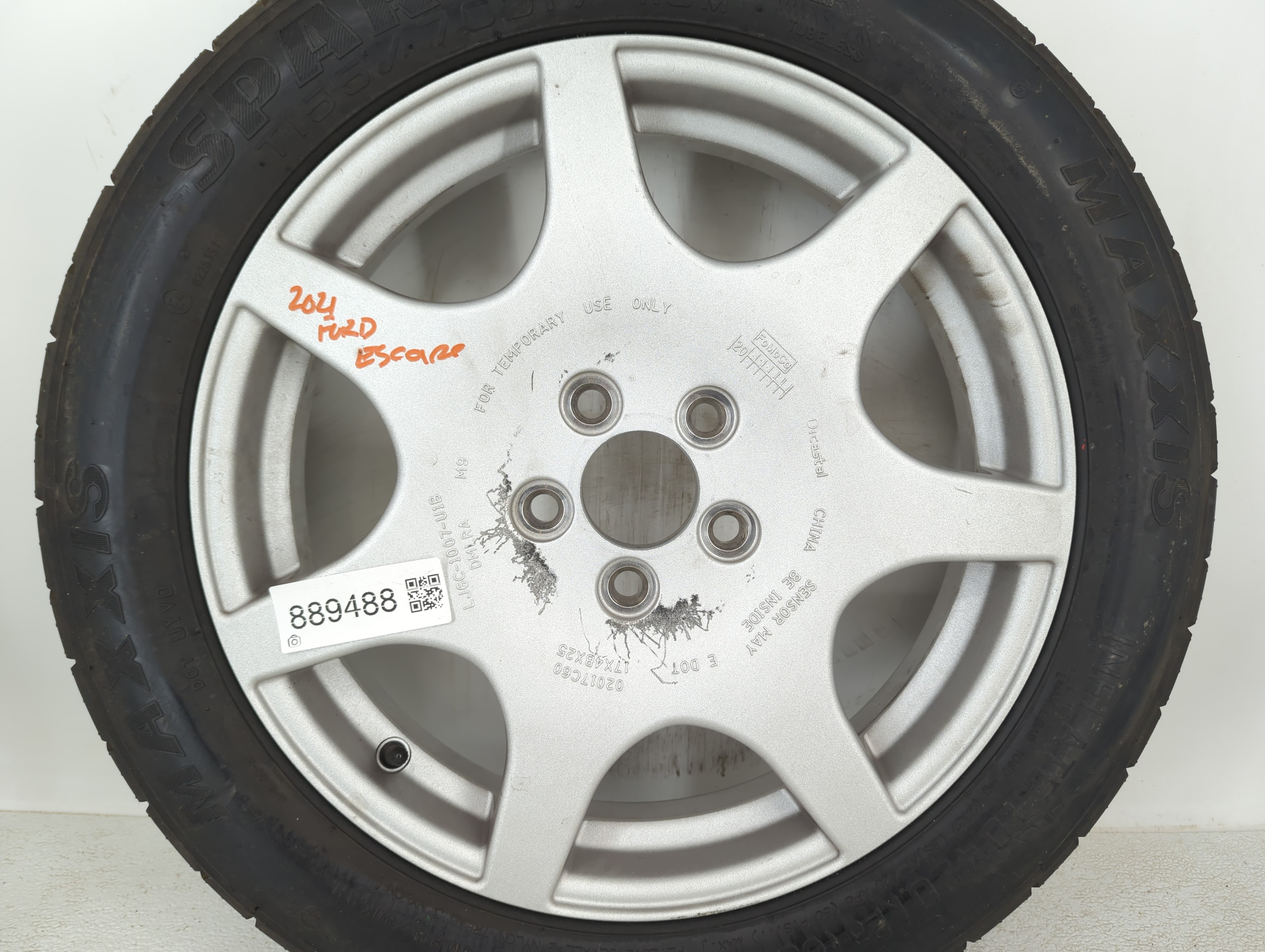 2009-2013 Subaru Forester Spare Donut Tire Wheel Rim Oem 889488 - Oemusedautoparts1.com