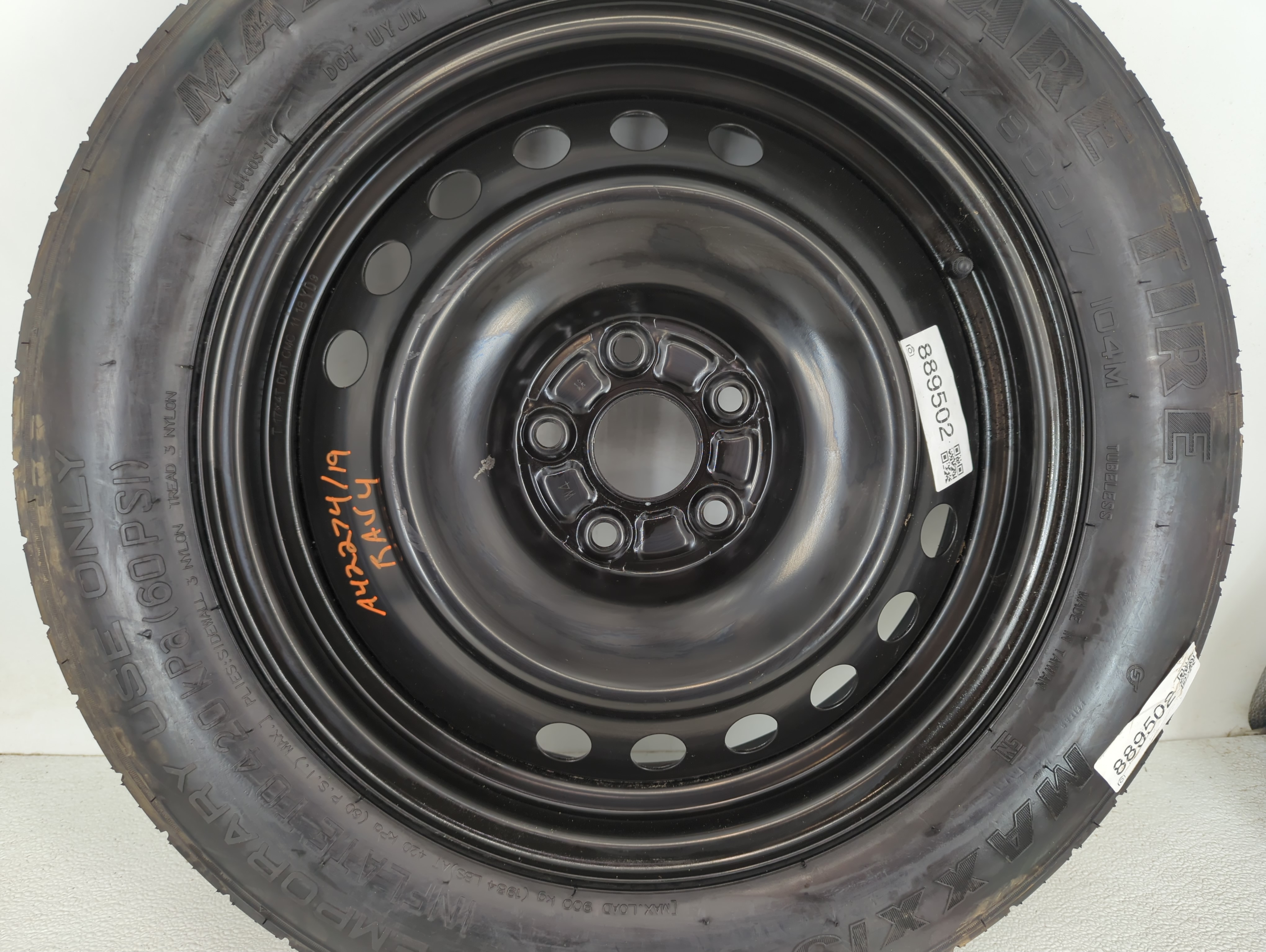 2021-2022 Nissan Rogue Spare Donut Tire Wheel Rim Oem 889502 - Oemusedautoparts1.com