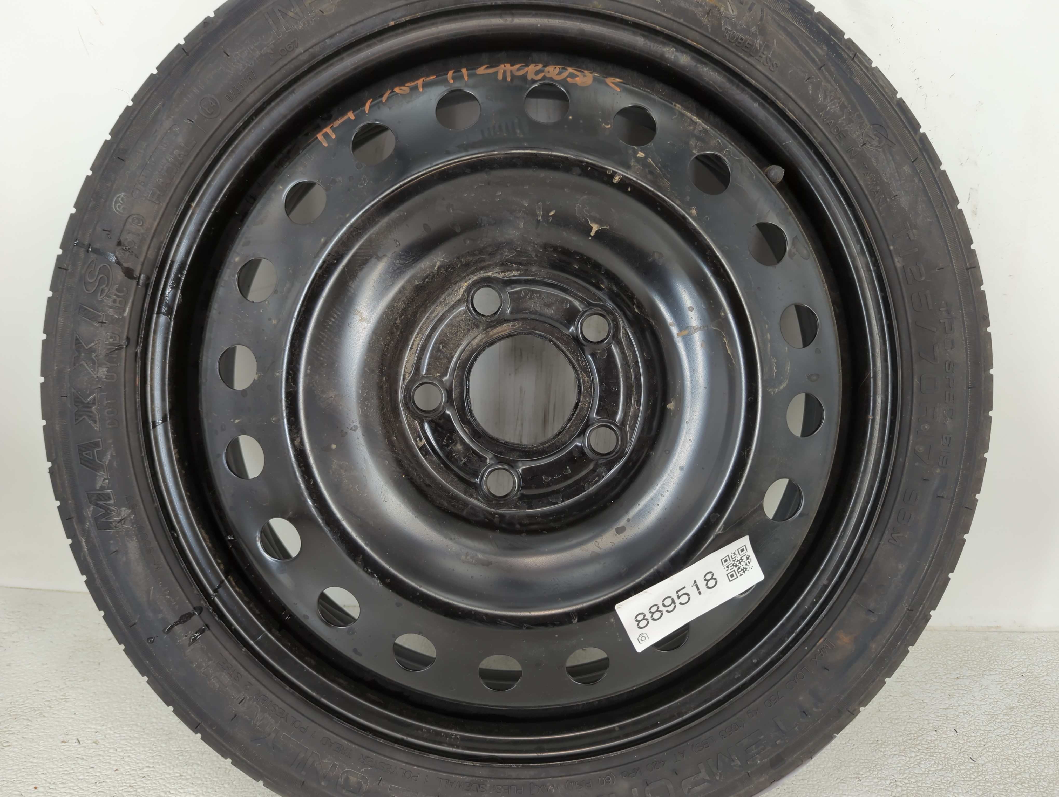 2011-2017 Buick Regal Spare Donut Tire Wheel Rim Oem 889518 - Oemusedautoparts1.com