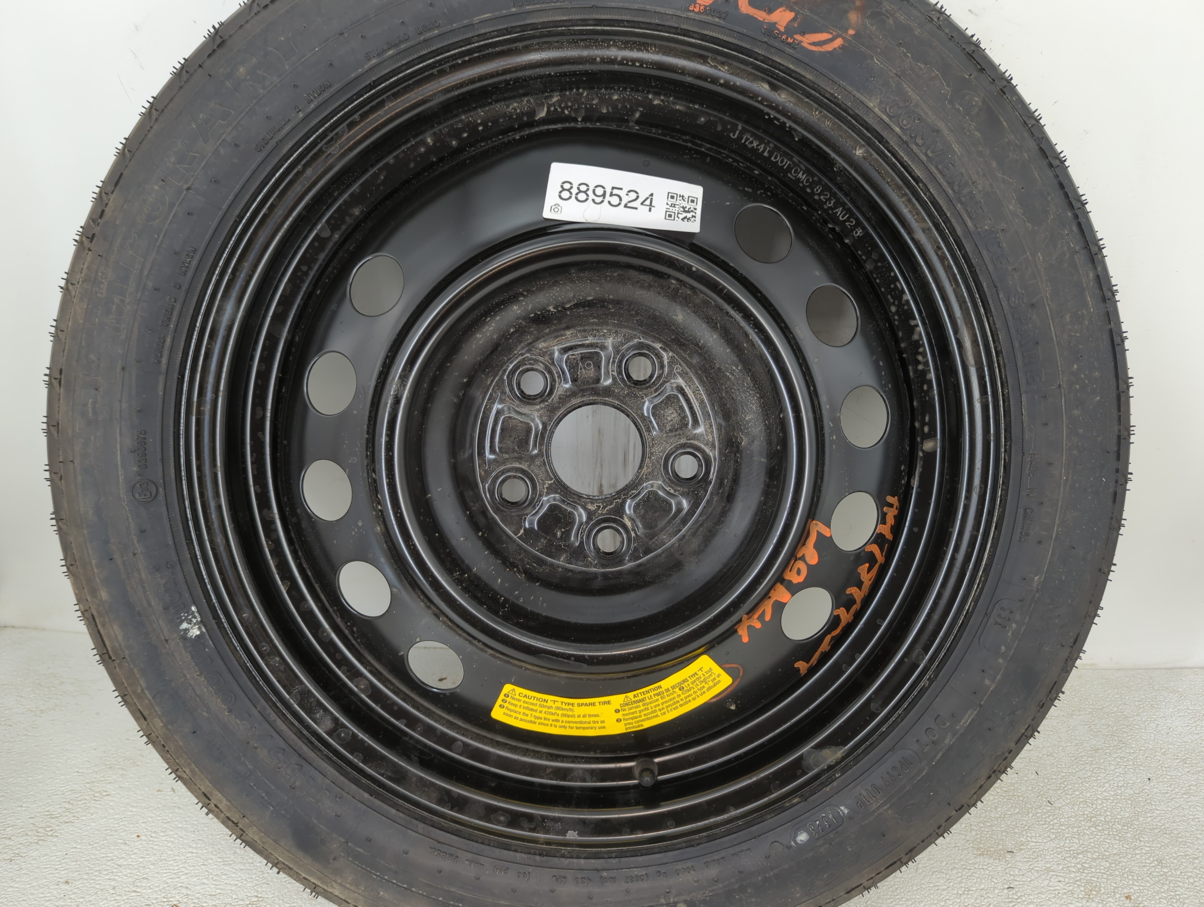 2009-2013 Subaru Forester Spare Donut Tire Wheel Rim Oem 889524 - Oemusedautoparts1.com
