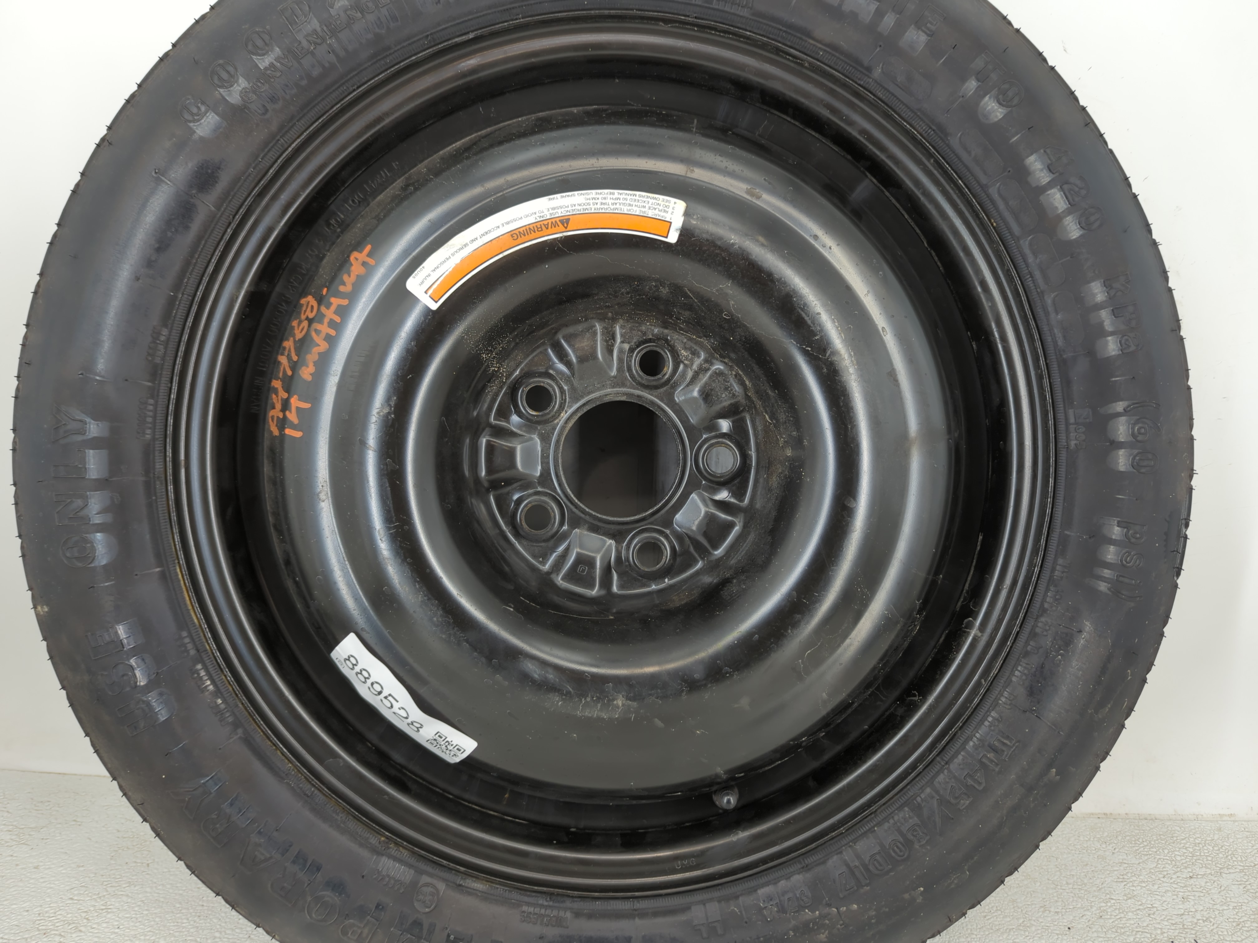 2004-2022 Nissan Maxima Spare Donut Tire Wheel Rim Oem 889528 - Oemusedautoparts1.com