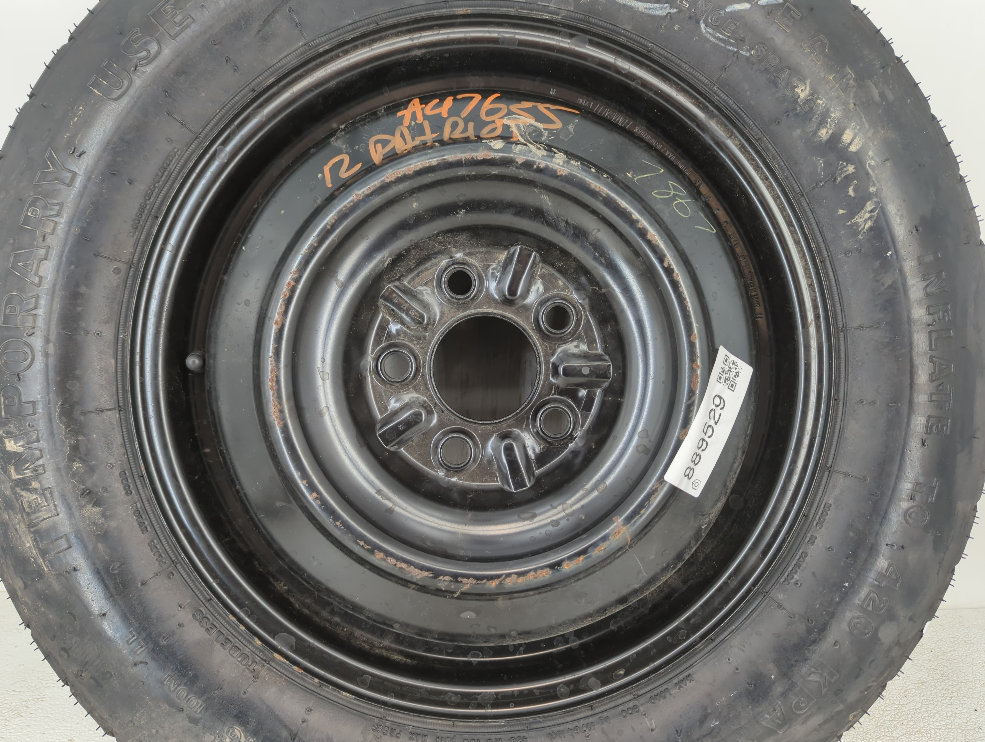 Picture of 2006-2015 Hyundai Tucson Spare Donut Tire Wheel Rim Oem 889529