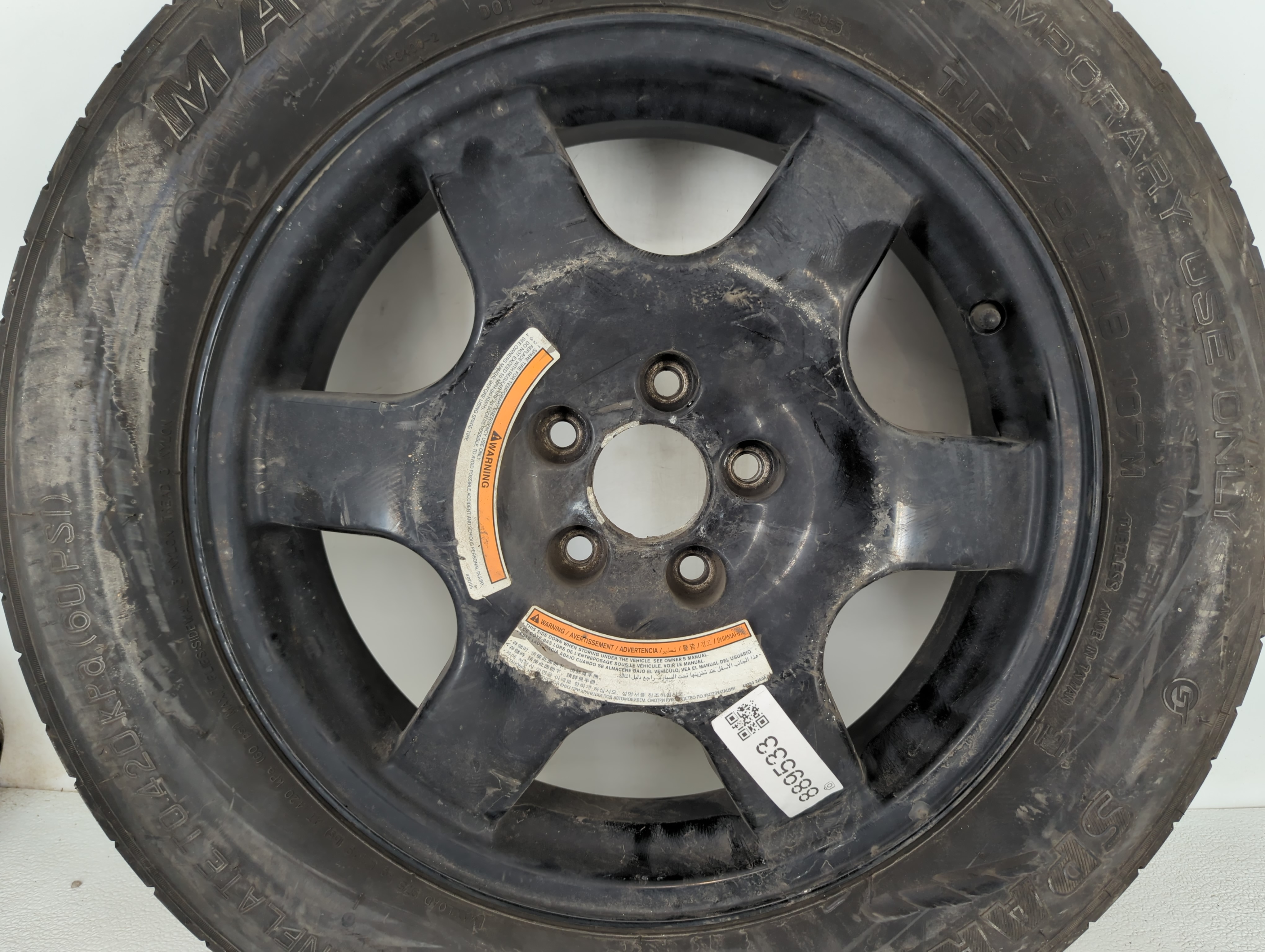 2003-2015 Nissan Murano Spare Donut Tire Wheel Rim Oem 889533 - Oemusedautoparts1.com