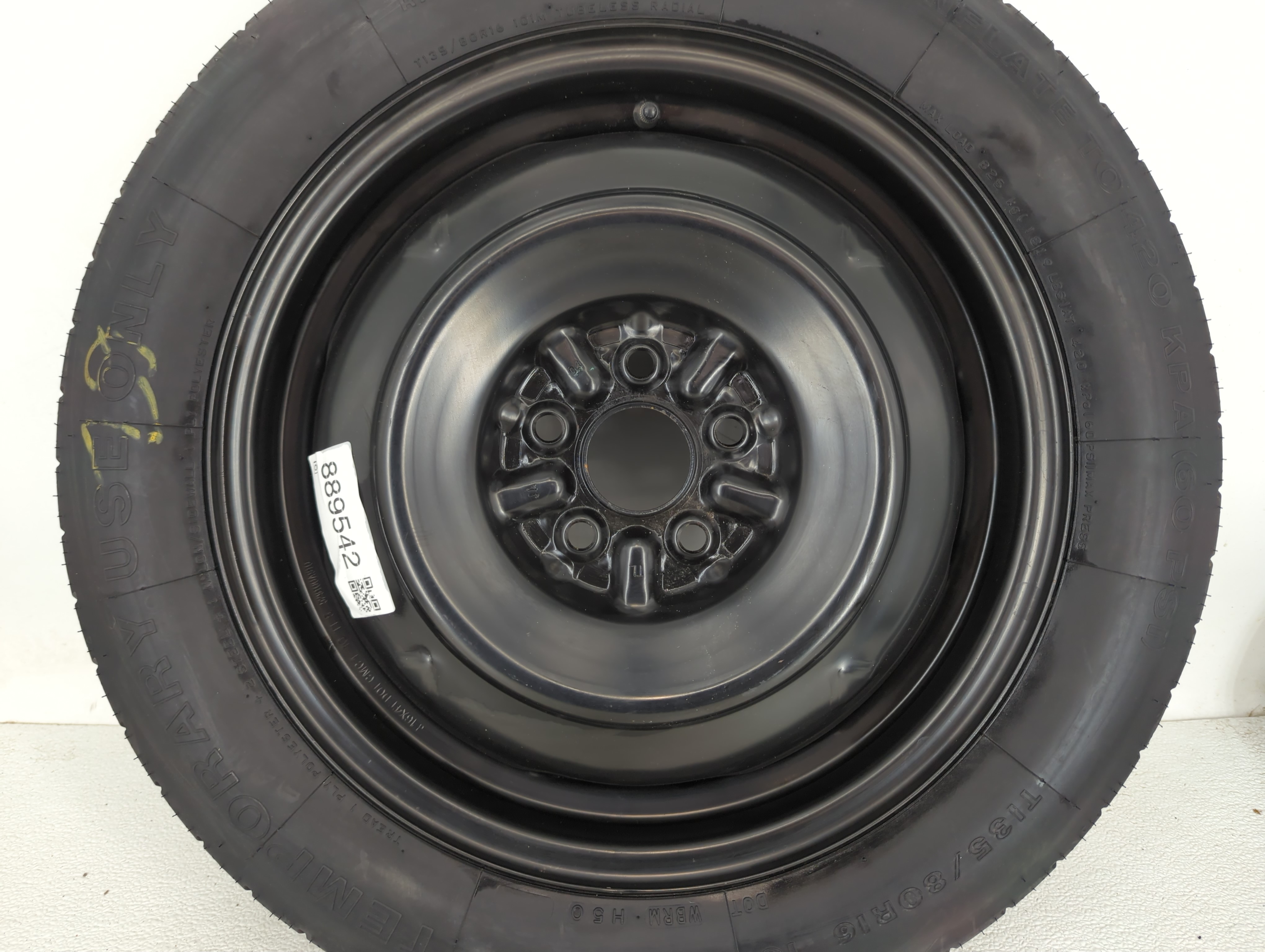 2010-2014 Subaru Legacy Spare Donut Tire Wheel Rim Oem 889542 - Oemusedautoparts1.com