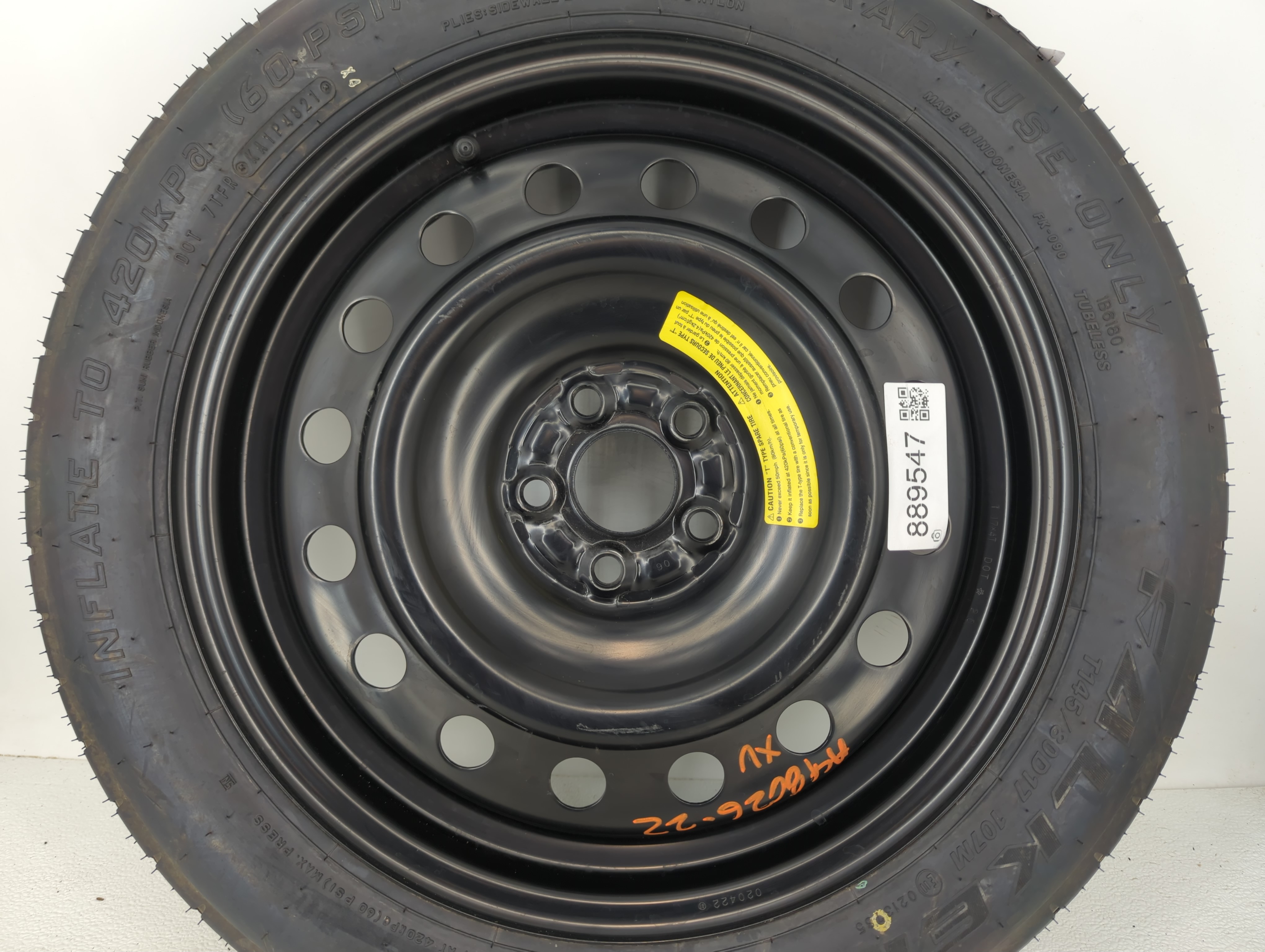 Picture of 2004-2022 Nissan Maxima Spare Donut Tire Wheel Rim Oem 889547