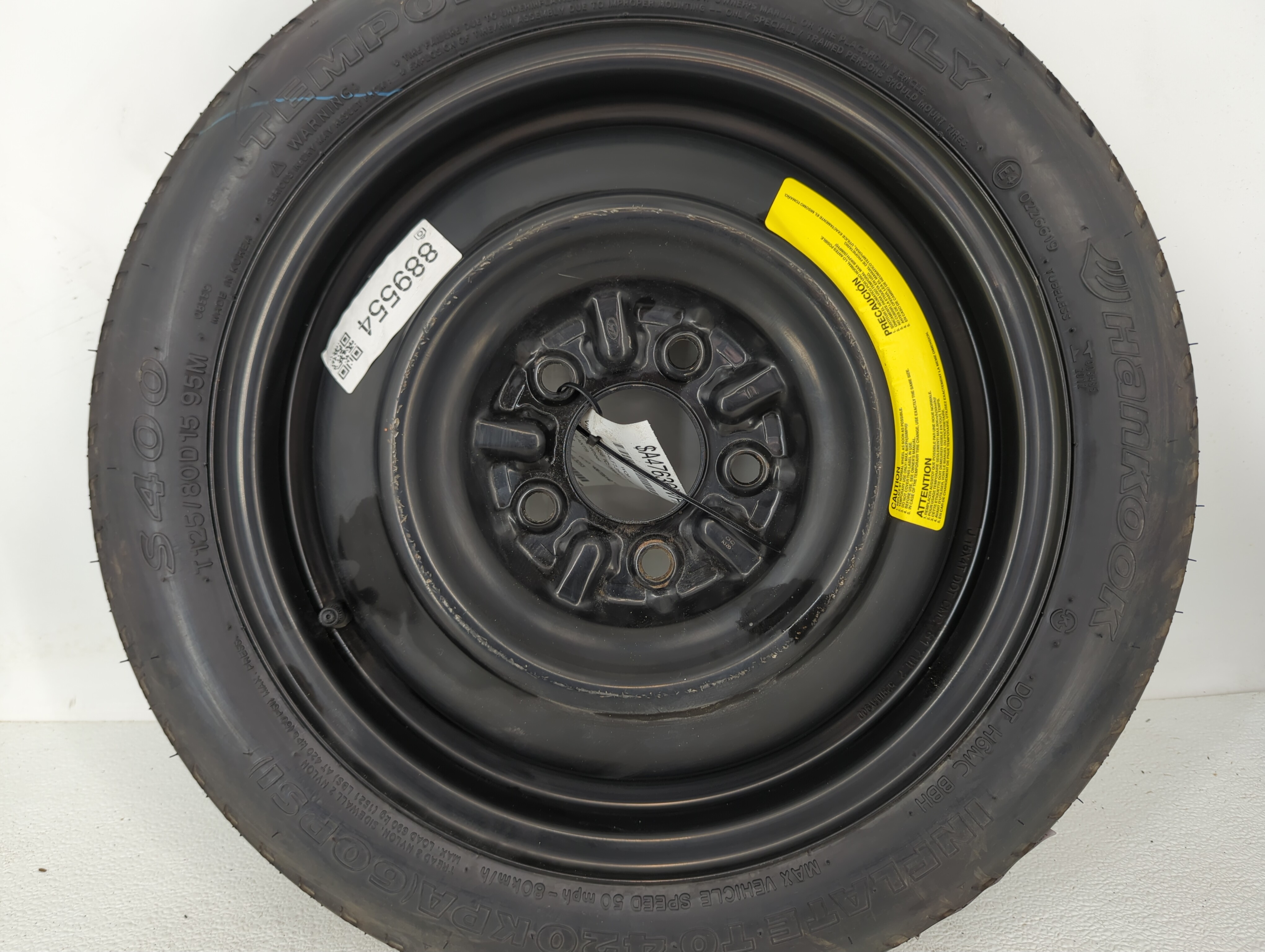 Picture of 2011-2022 Hyundai Elantra Spare Donut Tire Wheel Rim Oem 889554