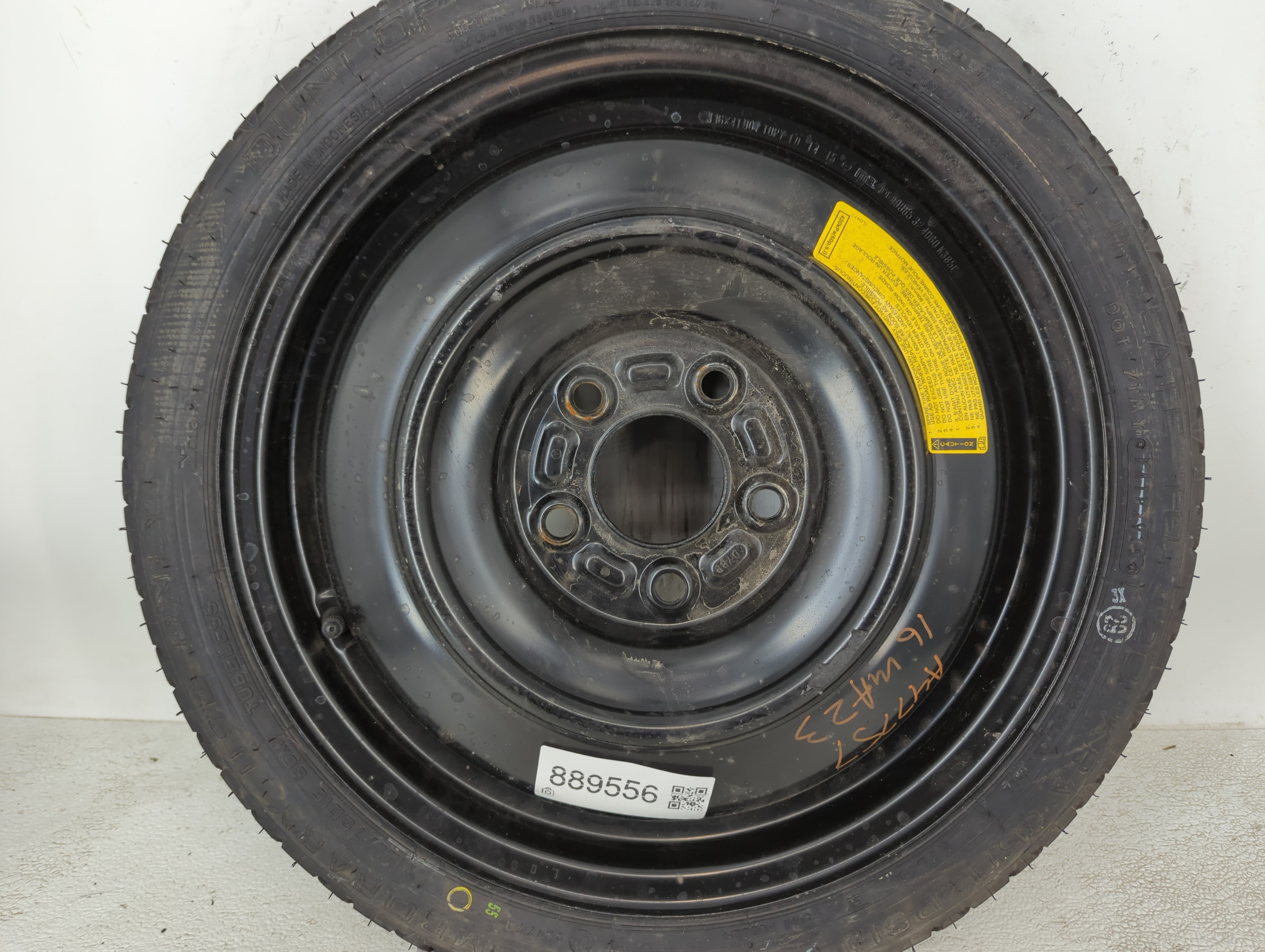 Picture of 2006-2015 Hyundai Tucson Spare Donut Tire Wheel Rim Oem 889556