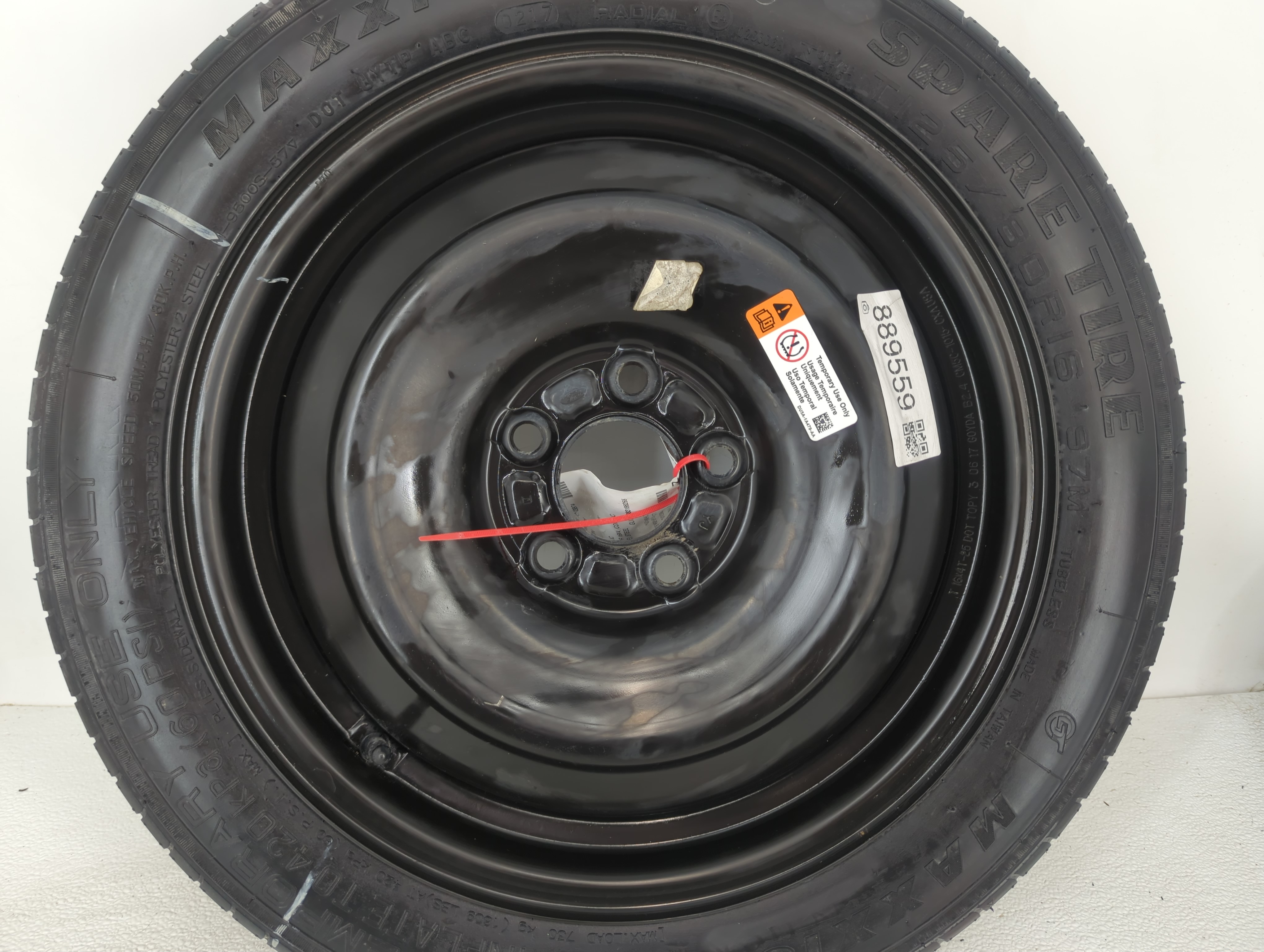 Picture of 2012-2018 Ford Focus Spare Donut Tire Wheel Rim Oem 889559
