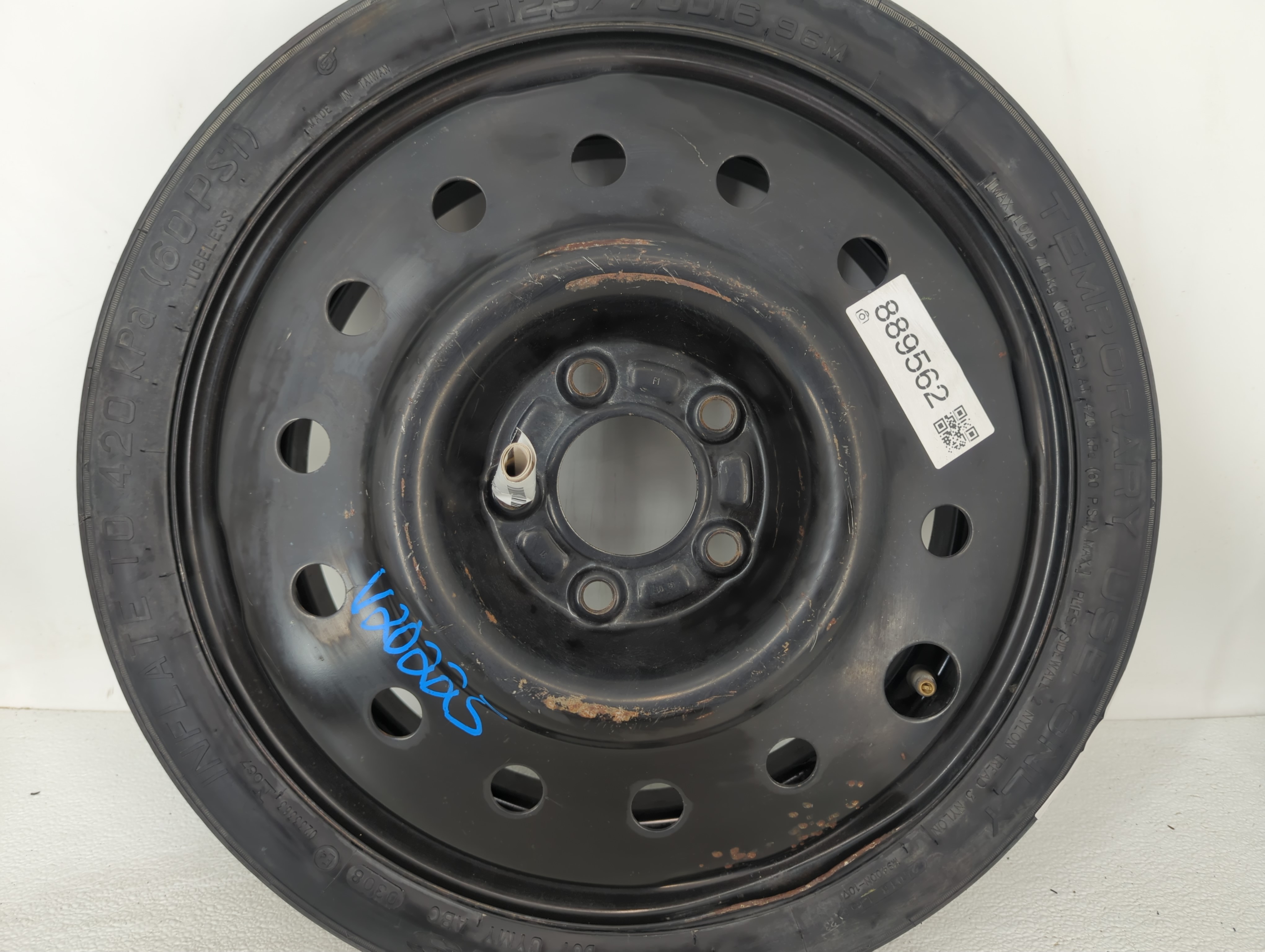 Picture of 2006-2015 Hyundai Tucson Spare Donut Tire Wheel Rim Oem 889562