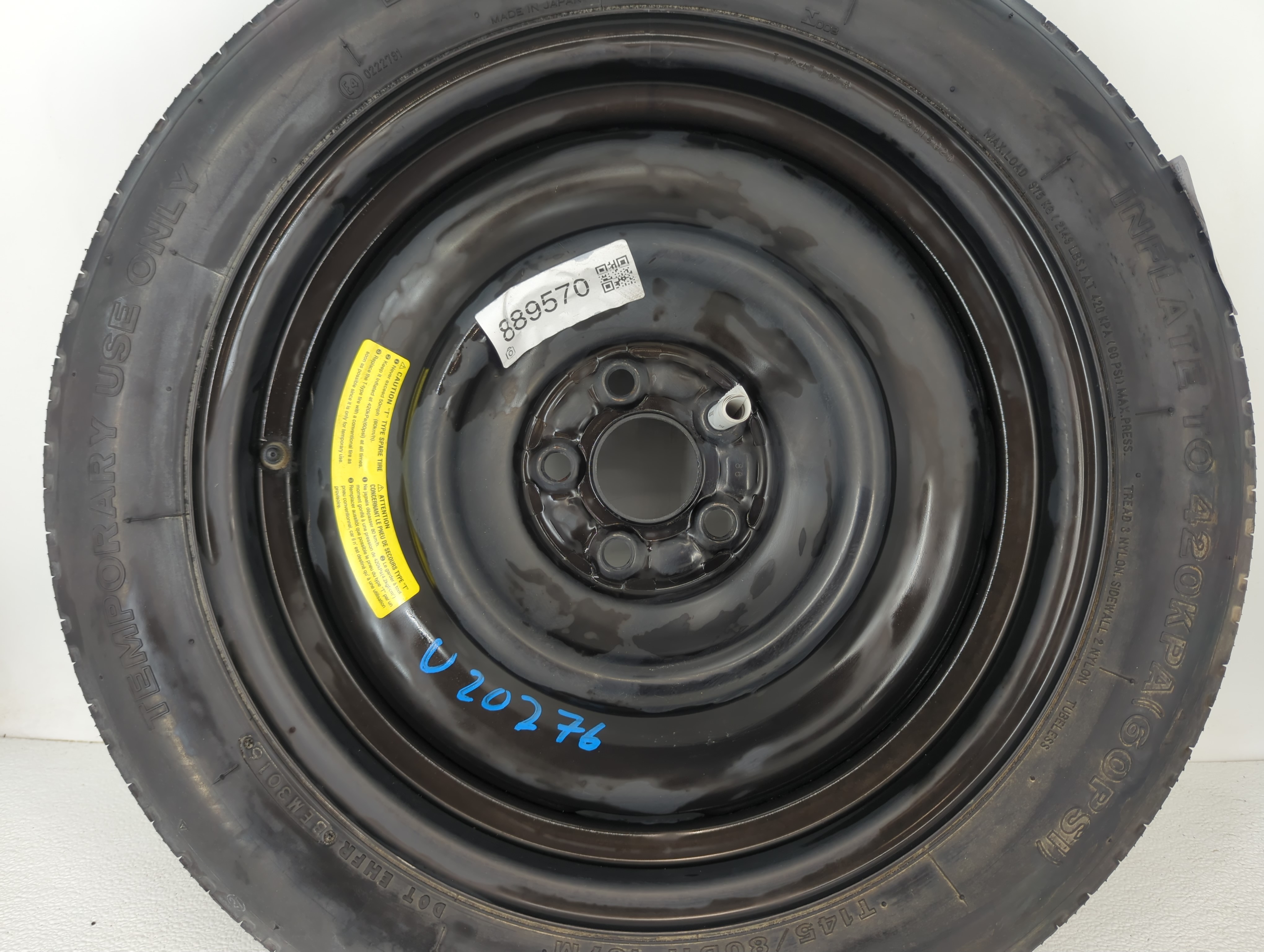 Picture of 2004-2022 Nissan Maxima Spare Donut Tire Wheel Rim Oem 889570
