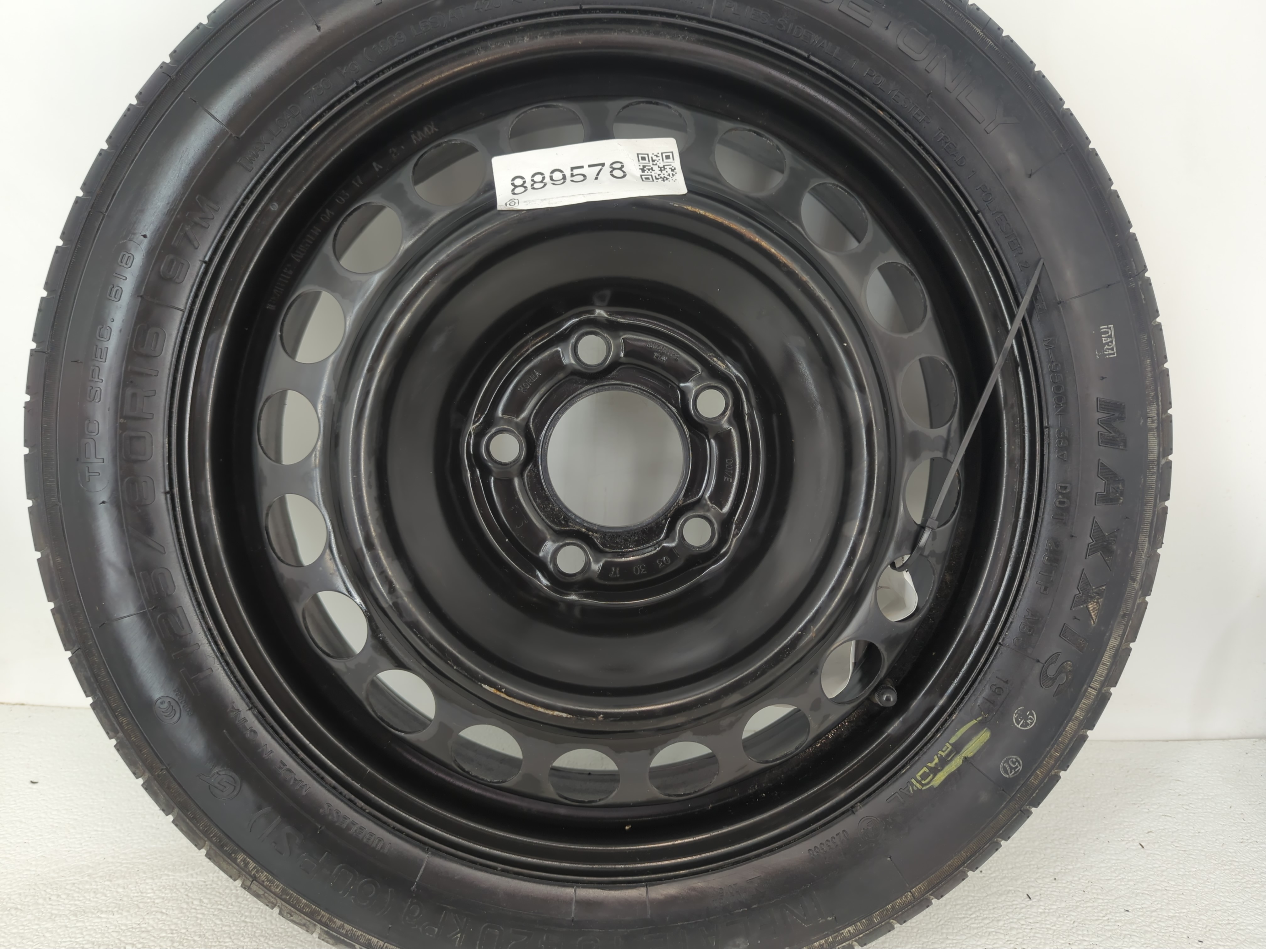 Picture of 2012-2018 Ford Focus Spare Donut Tire Wheel Rim Oem 889578