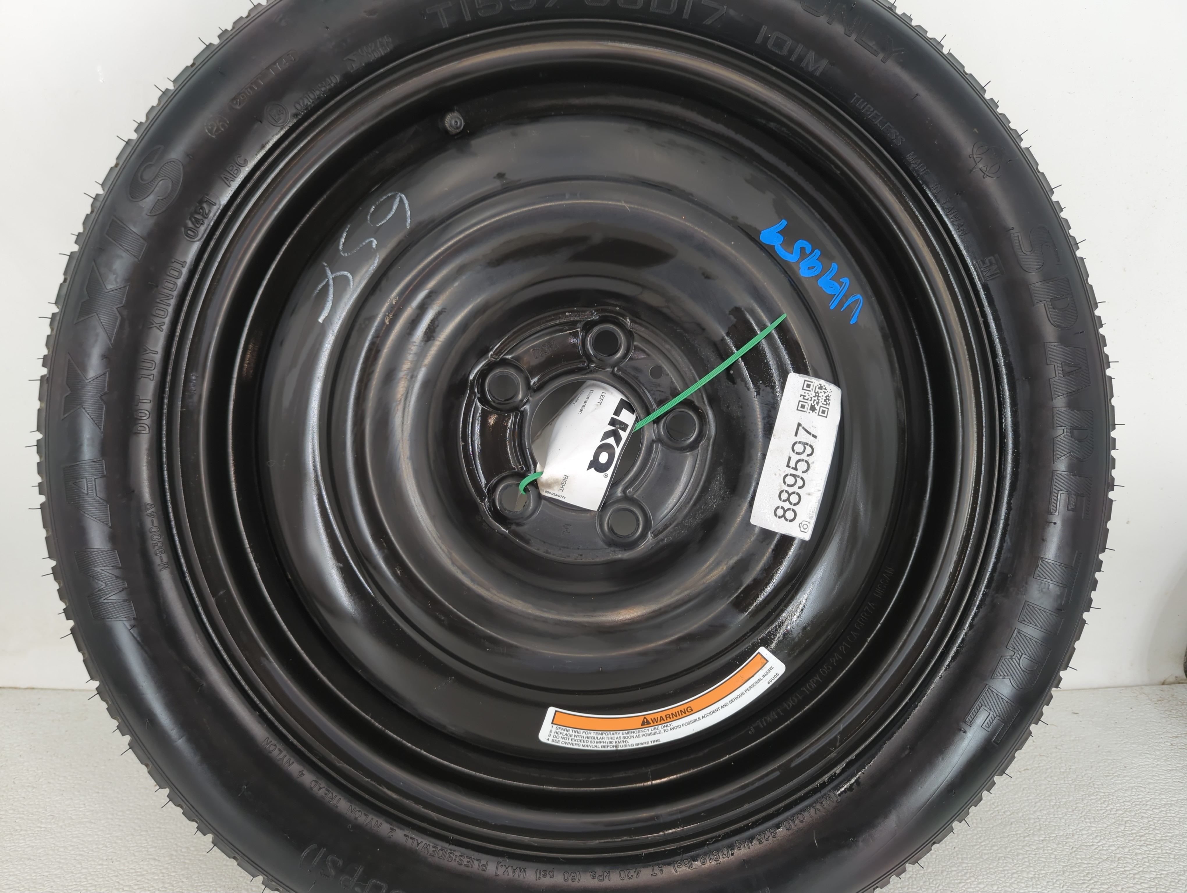 2021-2022 Nissan Rogue Spare Donut Tire Wheel Rim Oem 889597 - Oemusedautoparts1.com