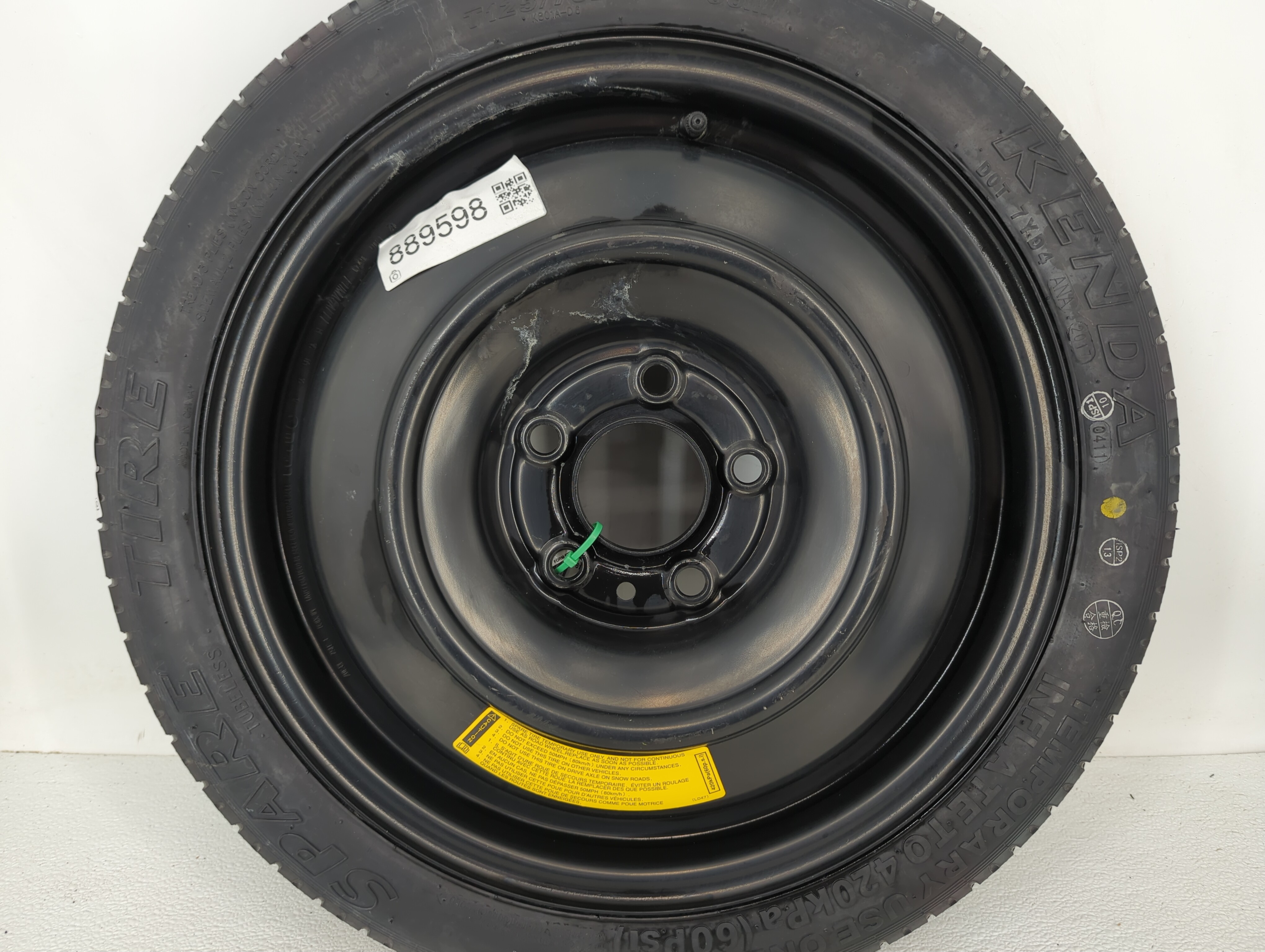 Picture of 2006-2015 Hyundai Tucson Spare Donut Tire Wheel Rim Oem 889598