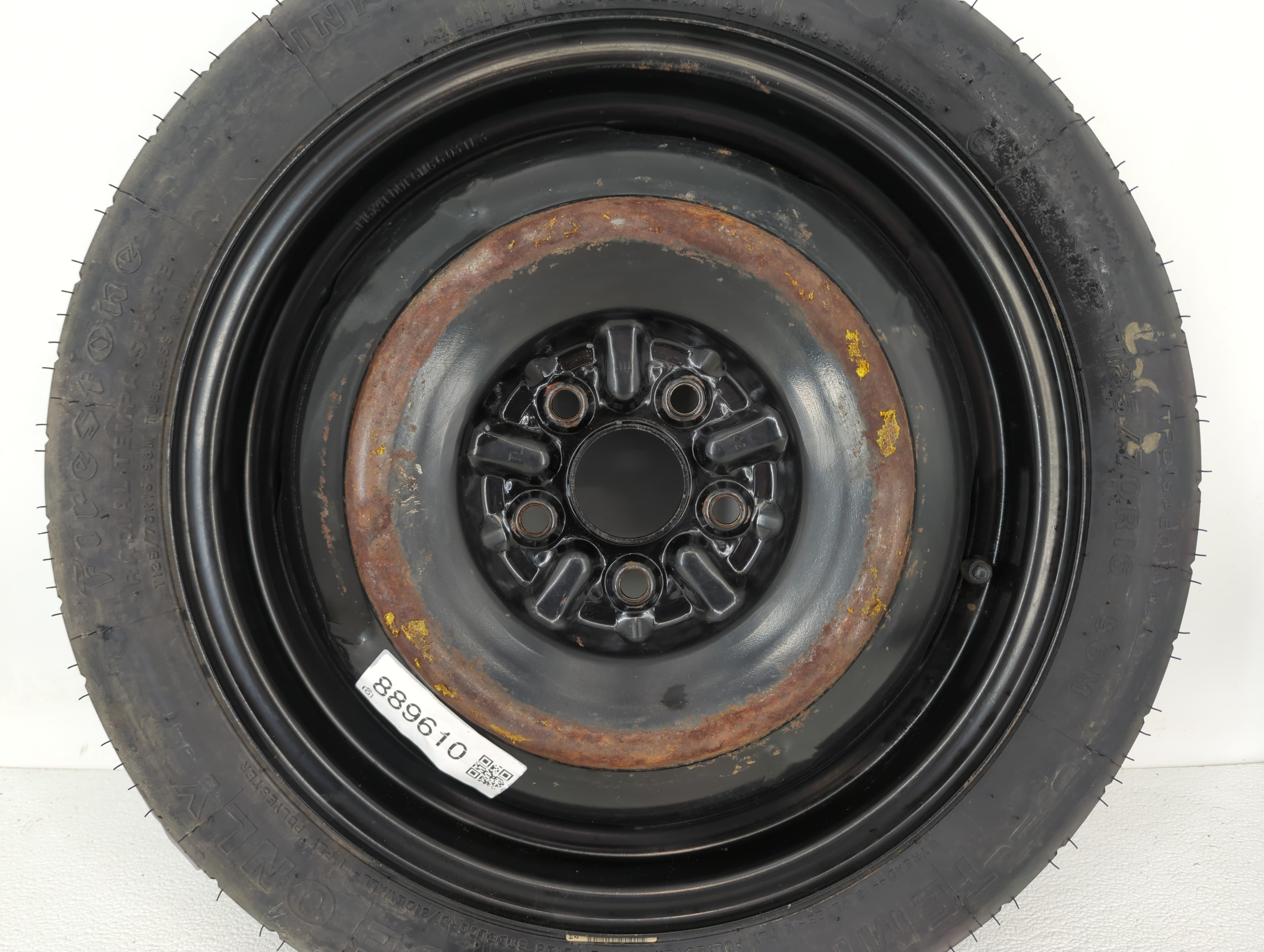 Picture of 2006-2015 Hyundai Tucson Spare Donut Tire Wheel Rim Oem 889610