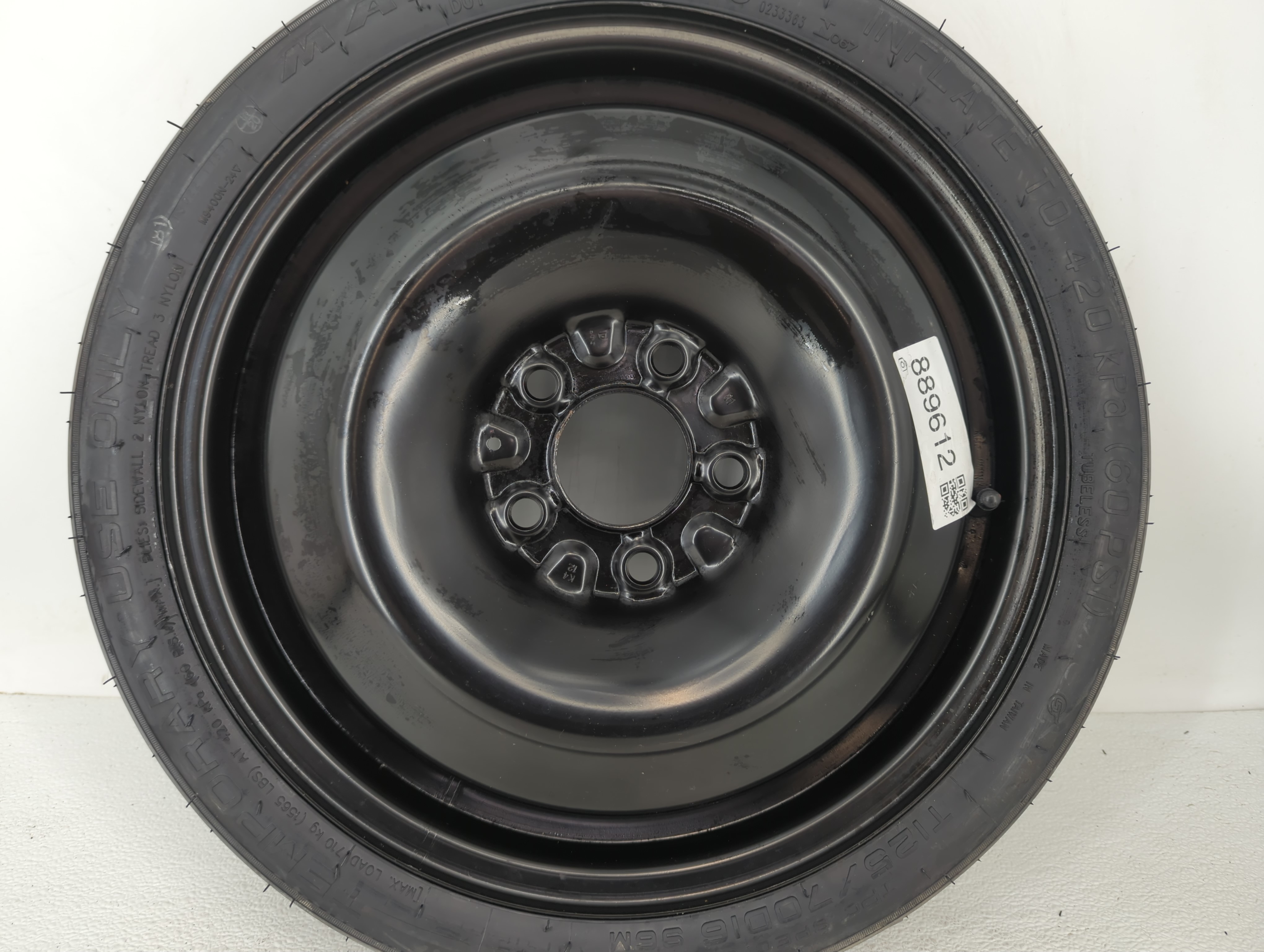 Picture of 2006-2015 Hyundai Tucson Spare Donut Tire Wheel Rim Oem 889612
