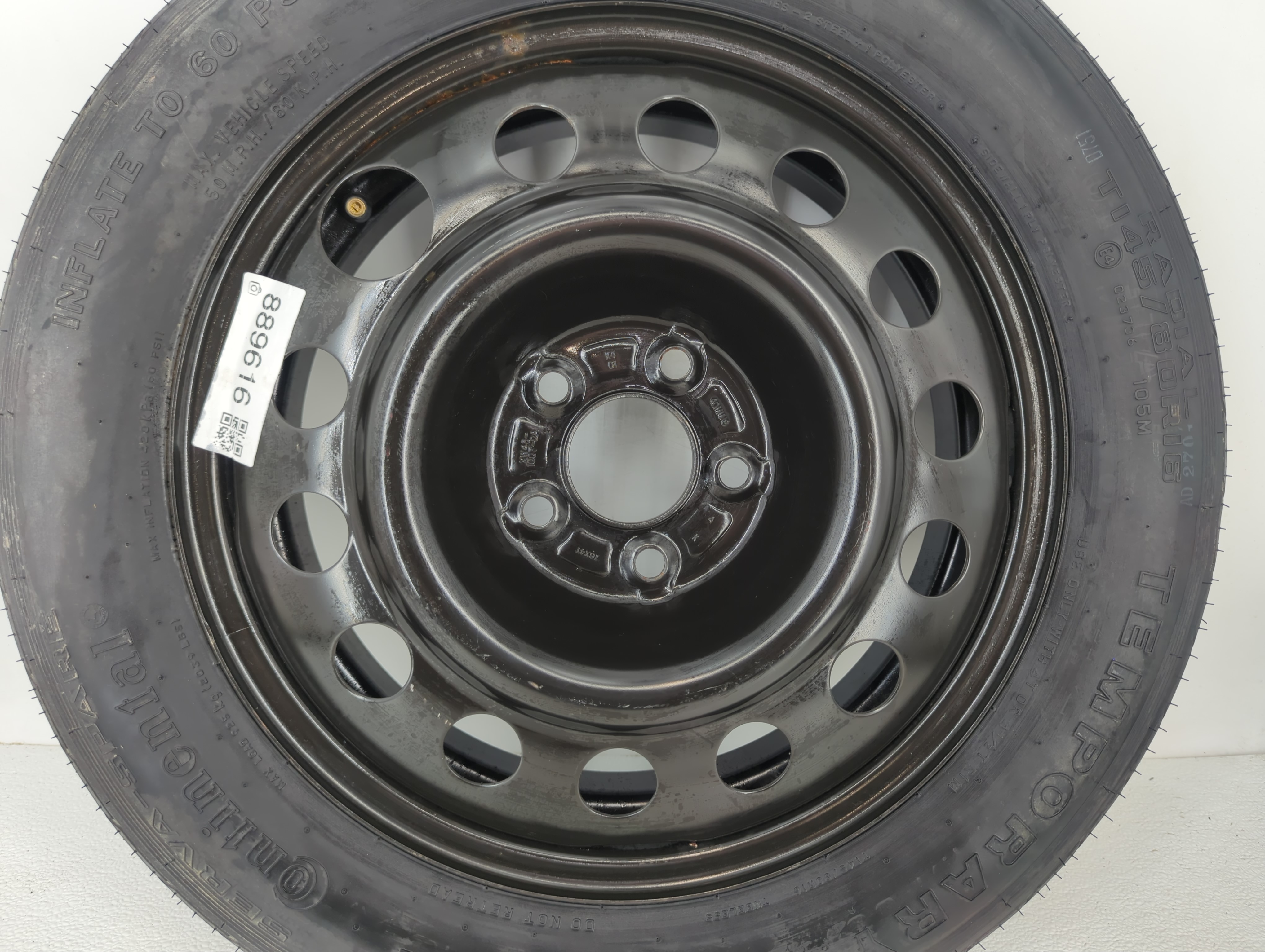 2009-2014 Dodge Journey Spare Donut Tire Wheel Rim Oem 889616 - Oemusedautoparts1.com