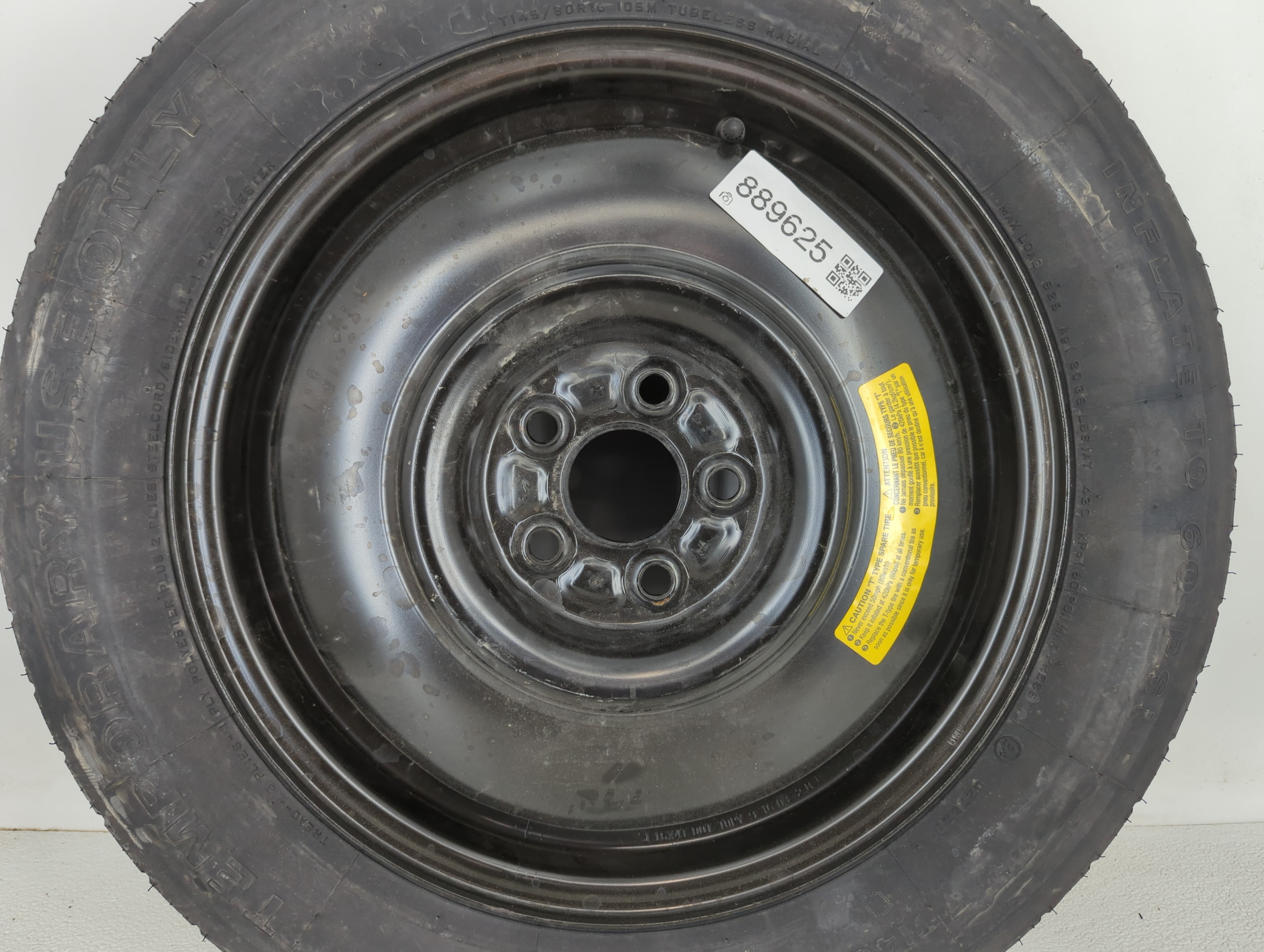 2009-2014 Dodge Journey Spare Donut Tire Wheel Rim Oem 889625 - Oemusedautoparts1.com