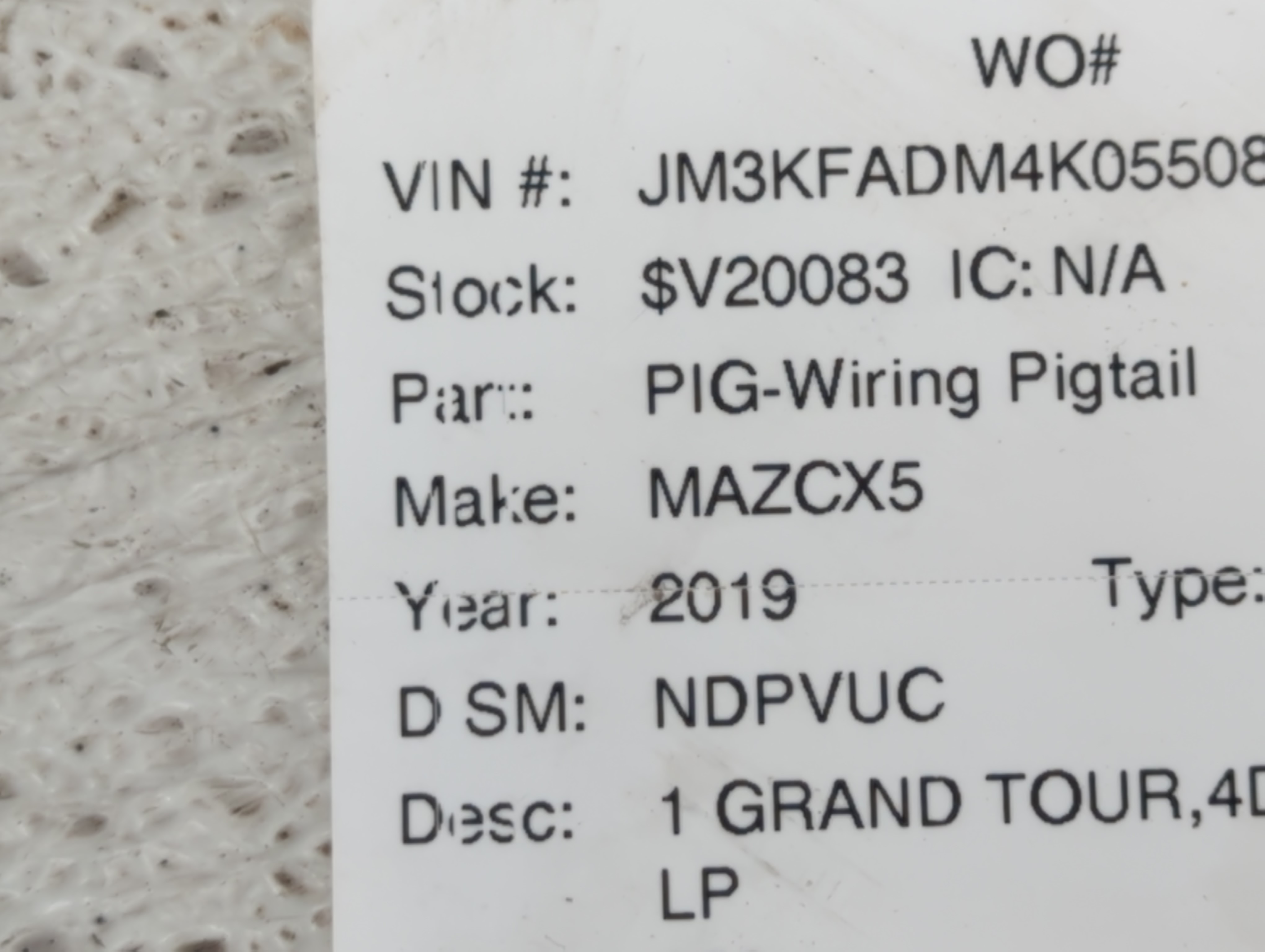 Picture of 2018-2020 Mazda Cx-5 Spare Donut Tire Wheel Rim Oem 889643