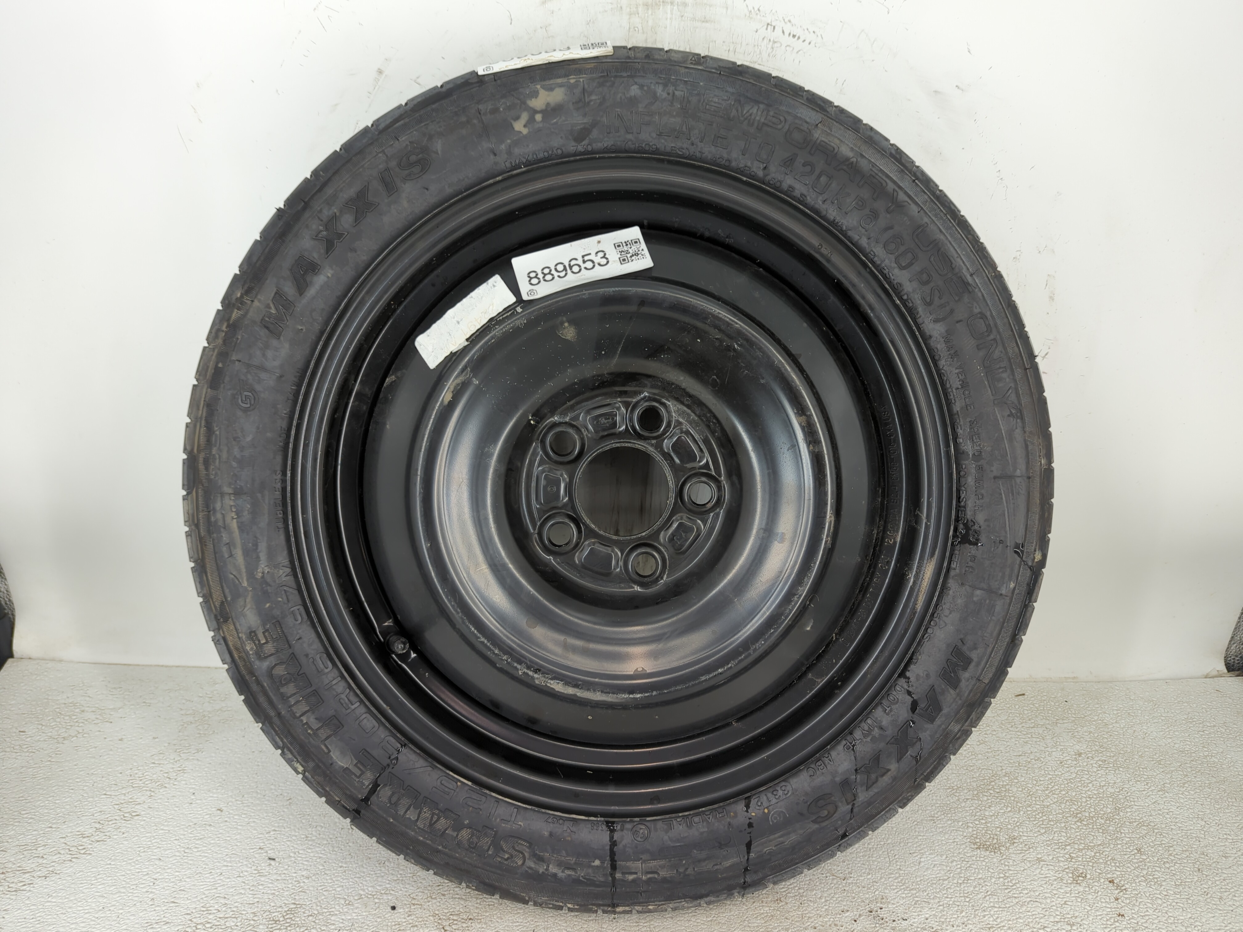 Picture of 2012-2018 Ford Focus Spare Donut Tire Wheel Rim Oem 889653