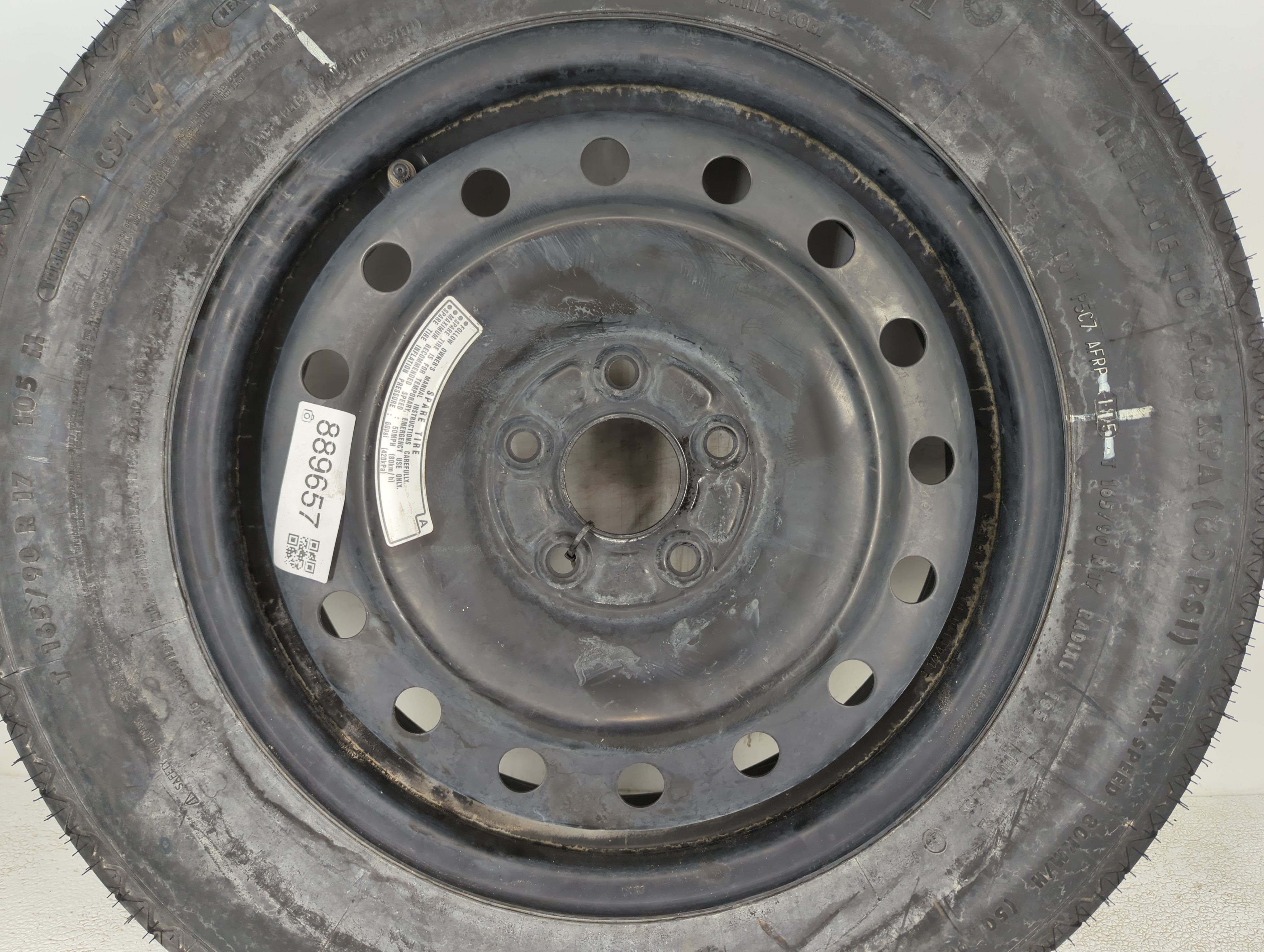 Picture of 2022-2022 Hyundai Tucson Spare Donut Tire Wheel Rim Oem 889657