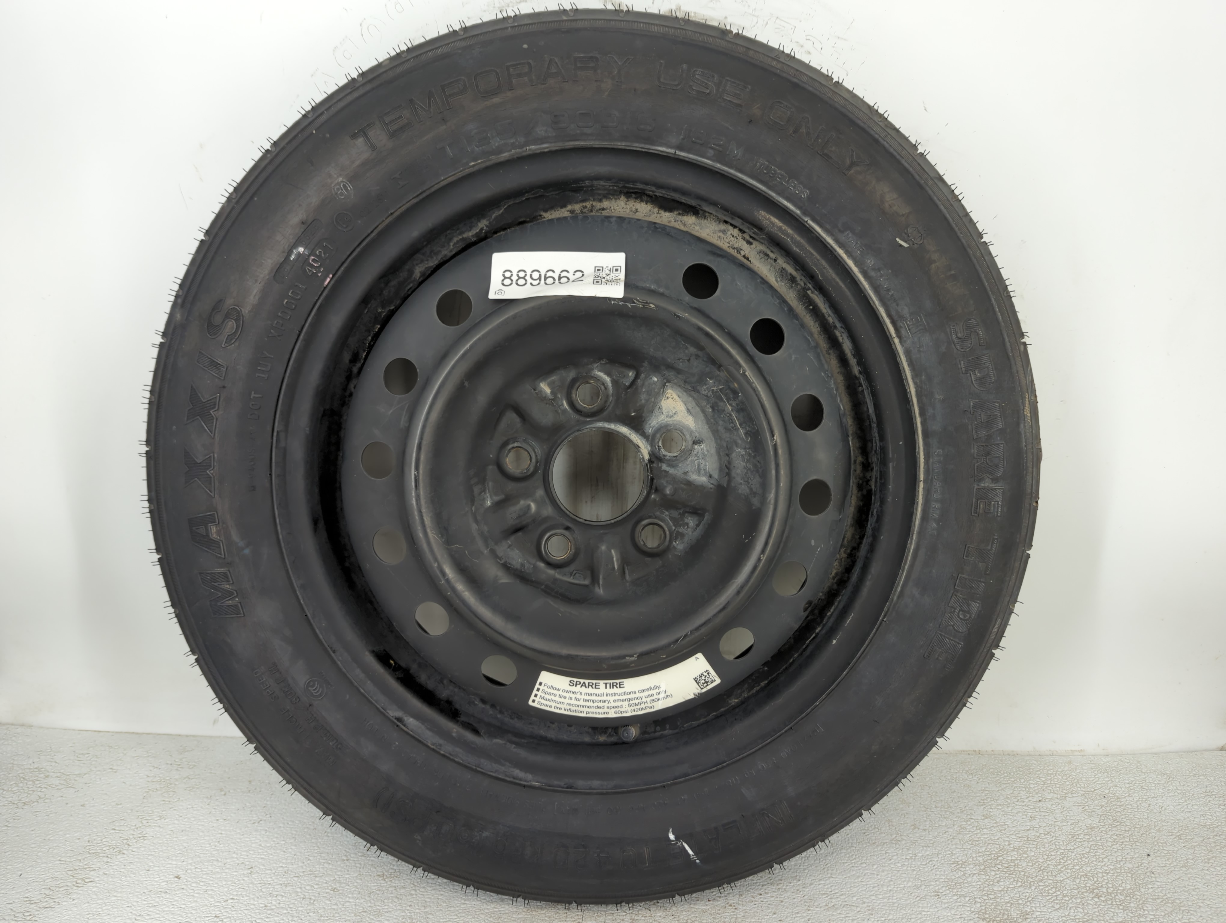 2002-2022 Nissan Altima Spare Donut Tire Wheel Rim Oem 889662 - Oemusedautoparts1.com