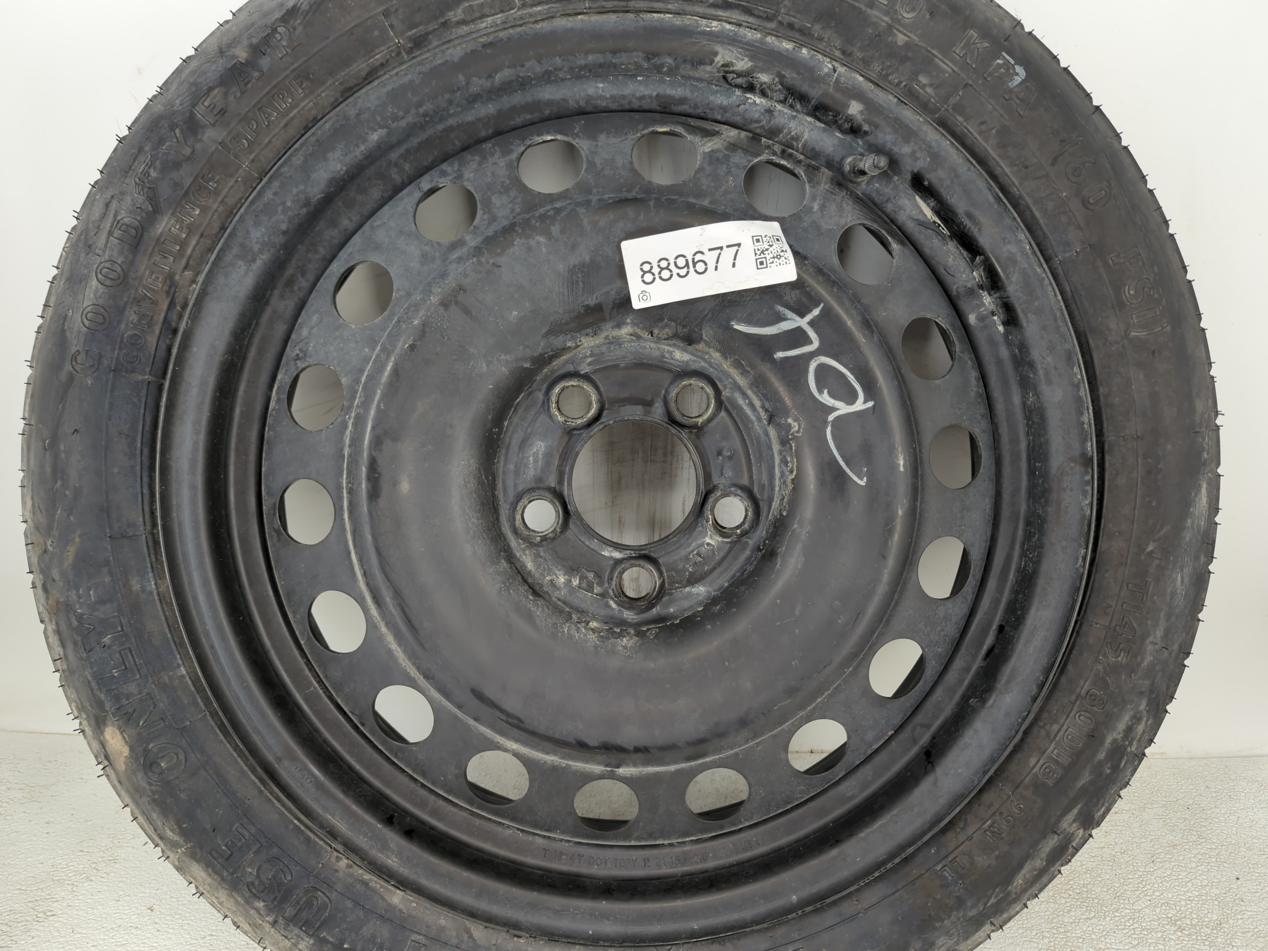 2006-2015 Hyundai Tucson Spare Donut Tire Wheel Rim Oem 889677 - Oemusedautoparts1.com