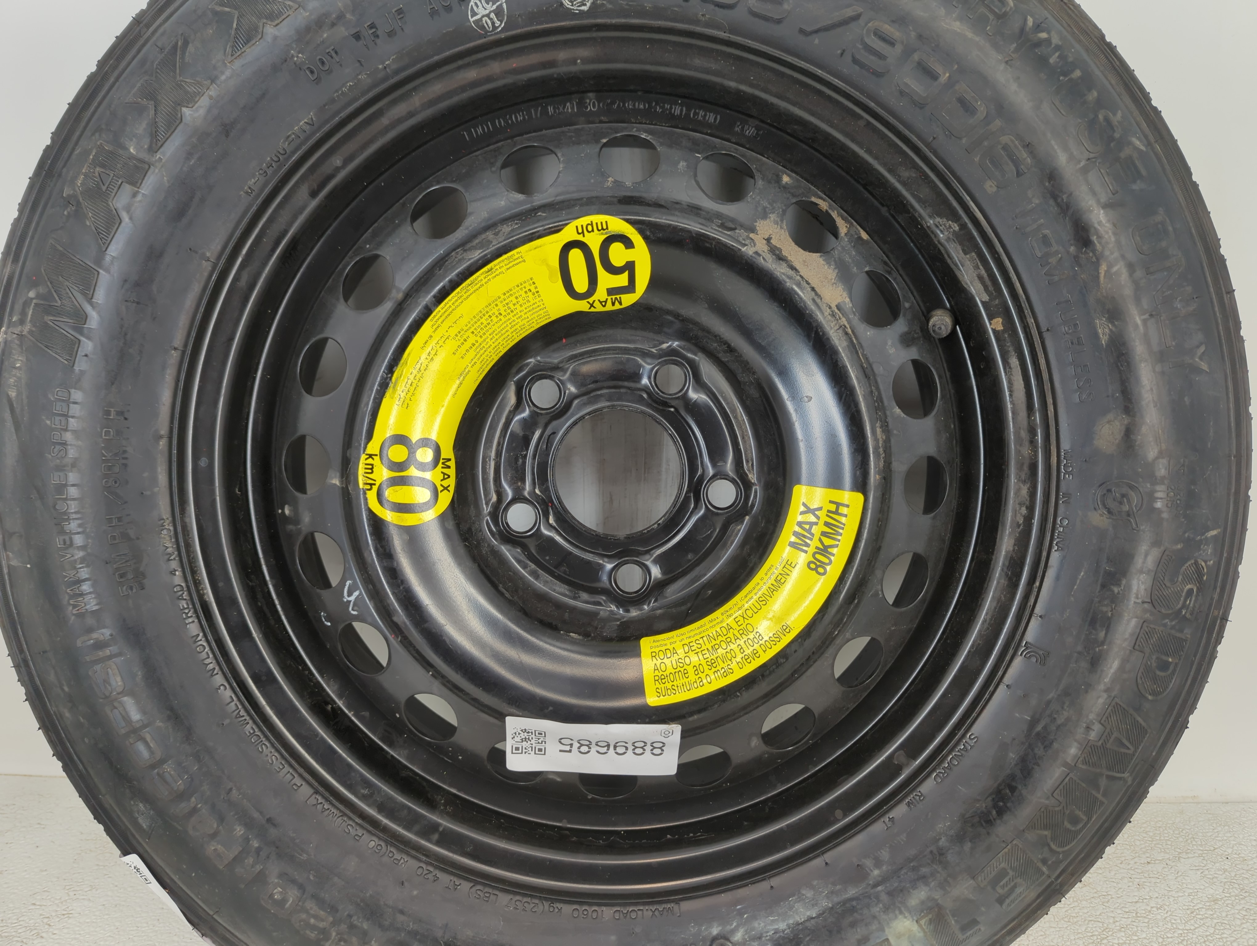 2006-2015 Hyundai Tucson Spare Donut Tire Wheel Rim Oem 889685 - Oemusedautoparts1.com