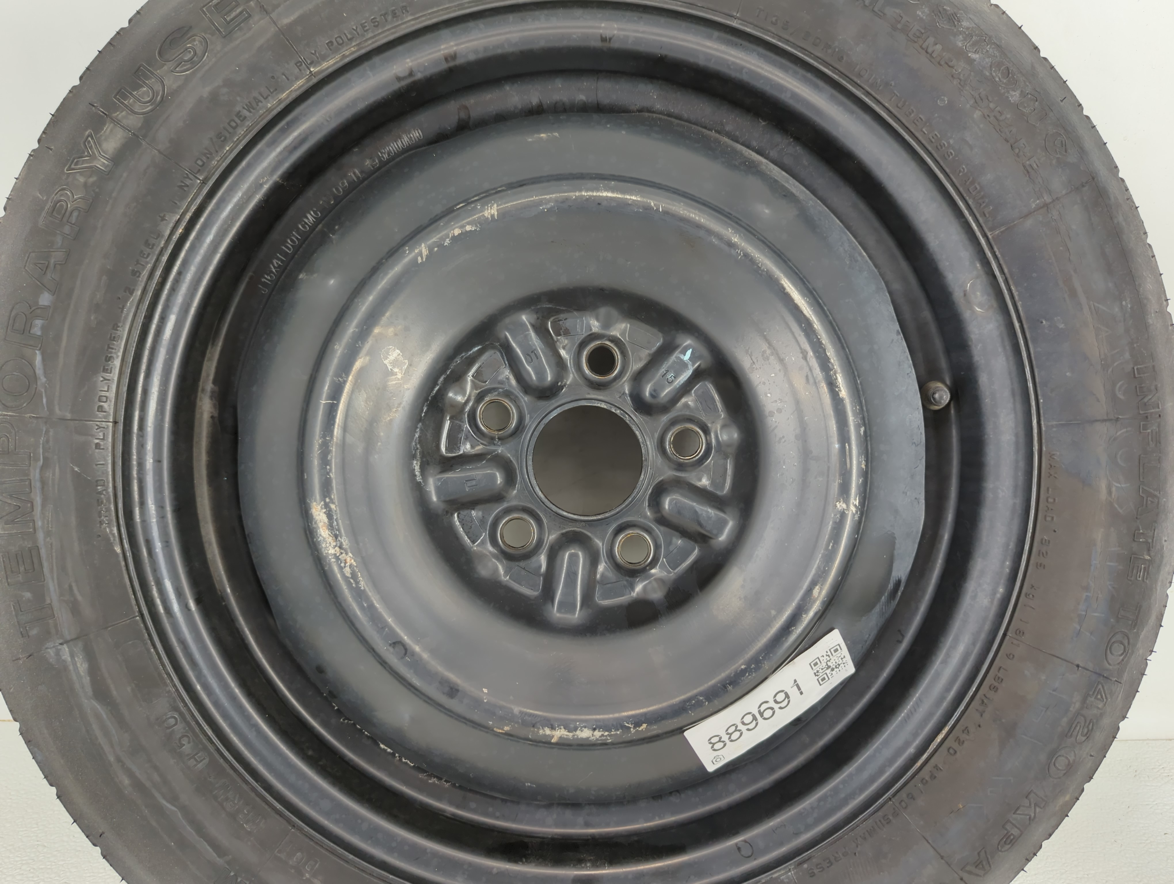 2010-2014 Subaru Legacy Spare Donut Tire Wheel Rim Oem 889691 - Oemusedautoparts1.com