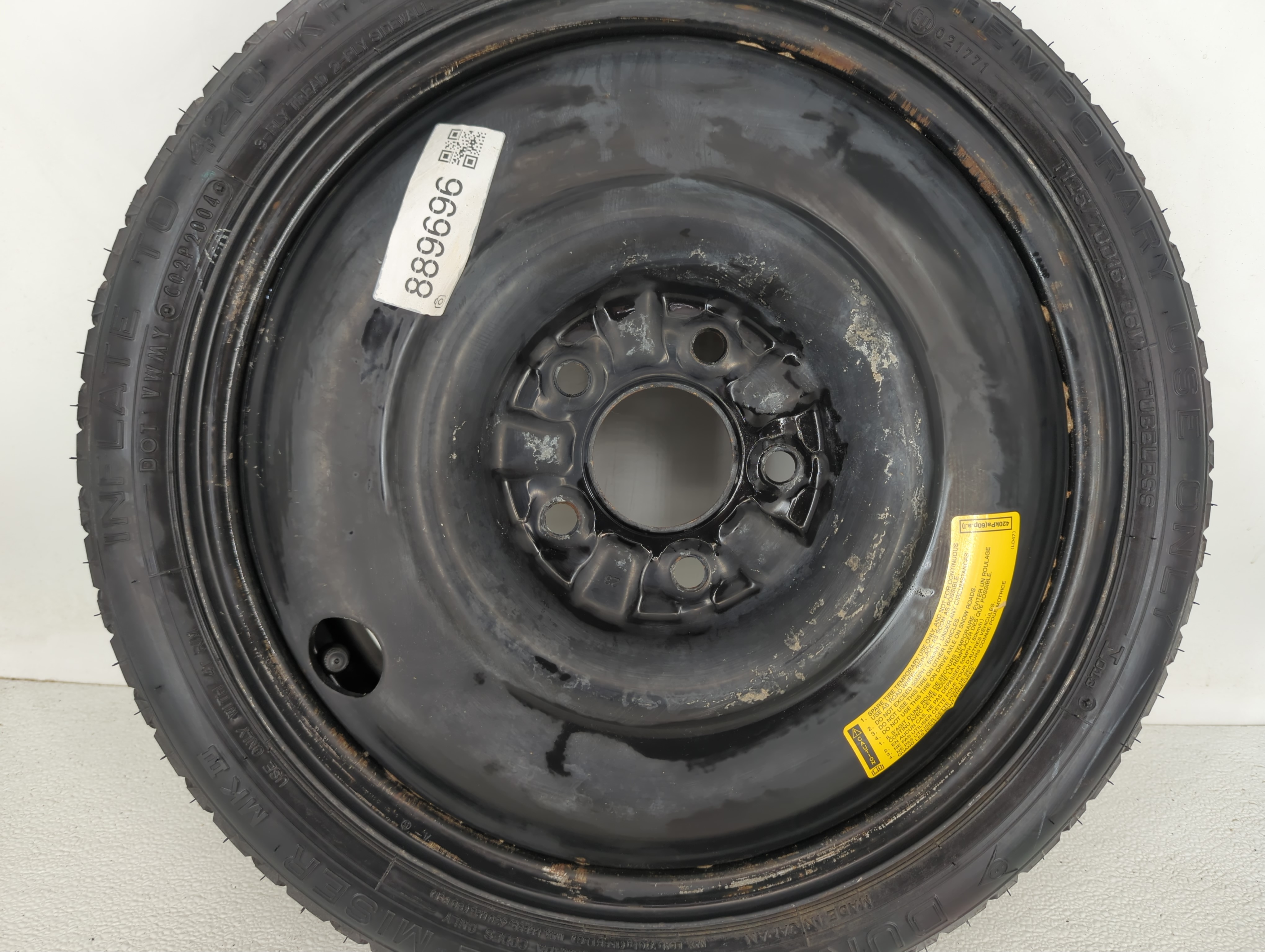 2006-2015 Hyundai Tucson Spare Donut Tire Wheel Rim Oem 889696 - Oemusedautoparts1.com