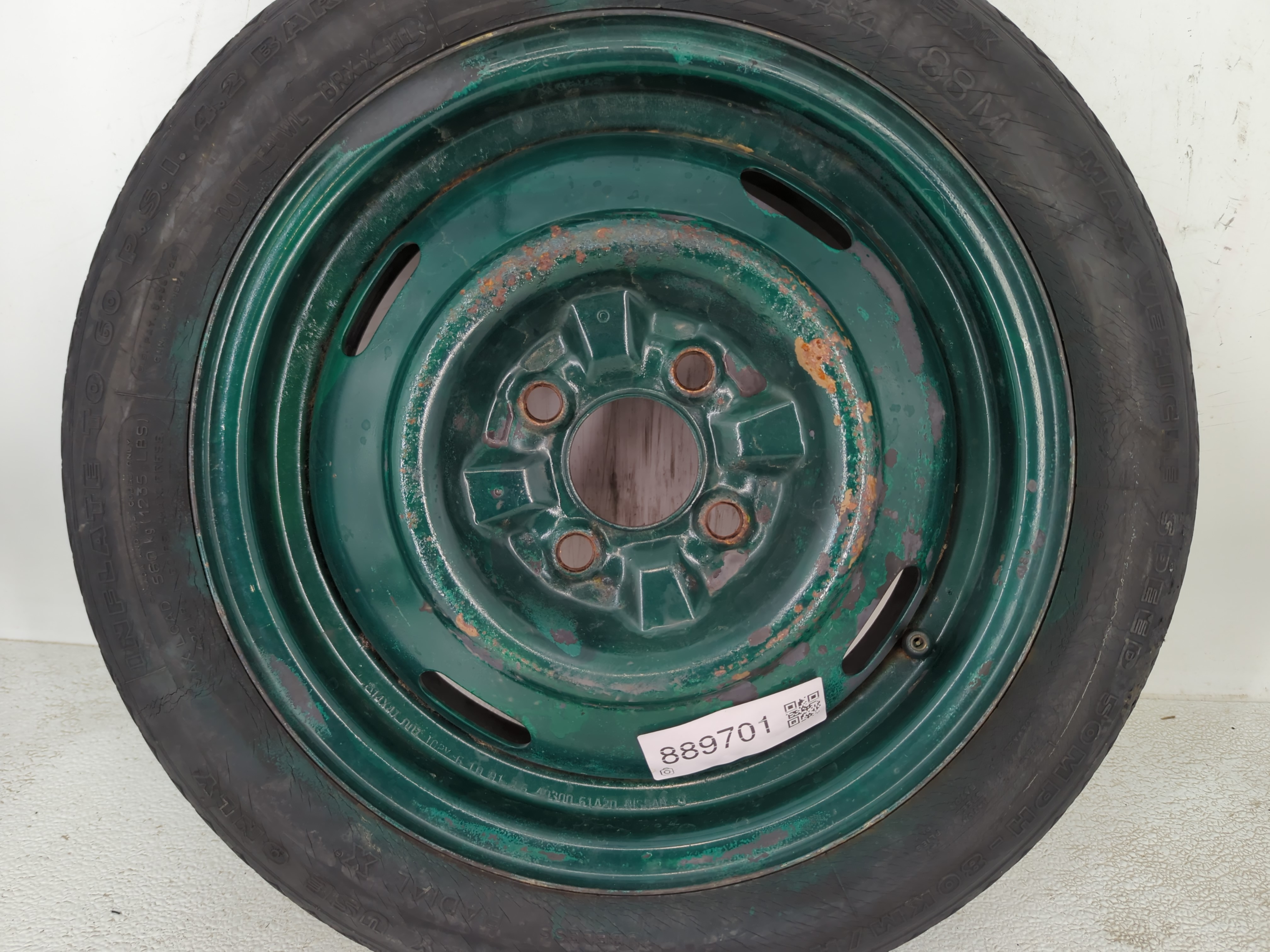 Picture of 1995-1997 Toyota Corolla Spare Donut Tire Wheel Rim Oem 889701